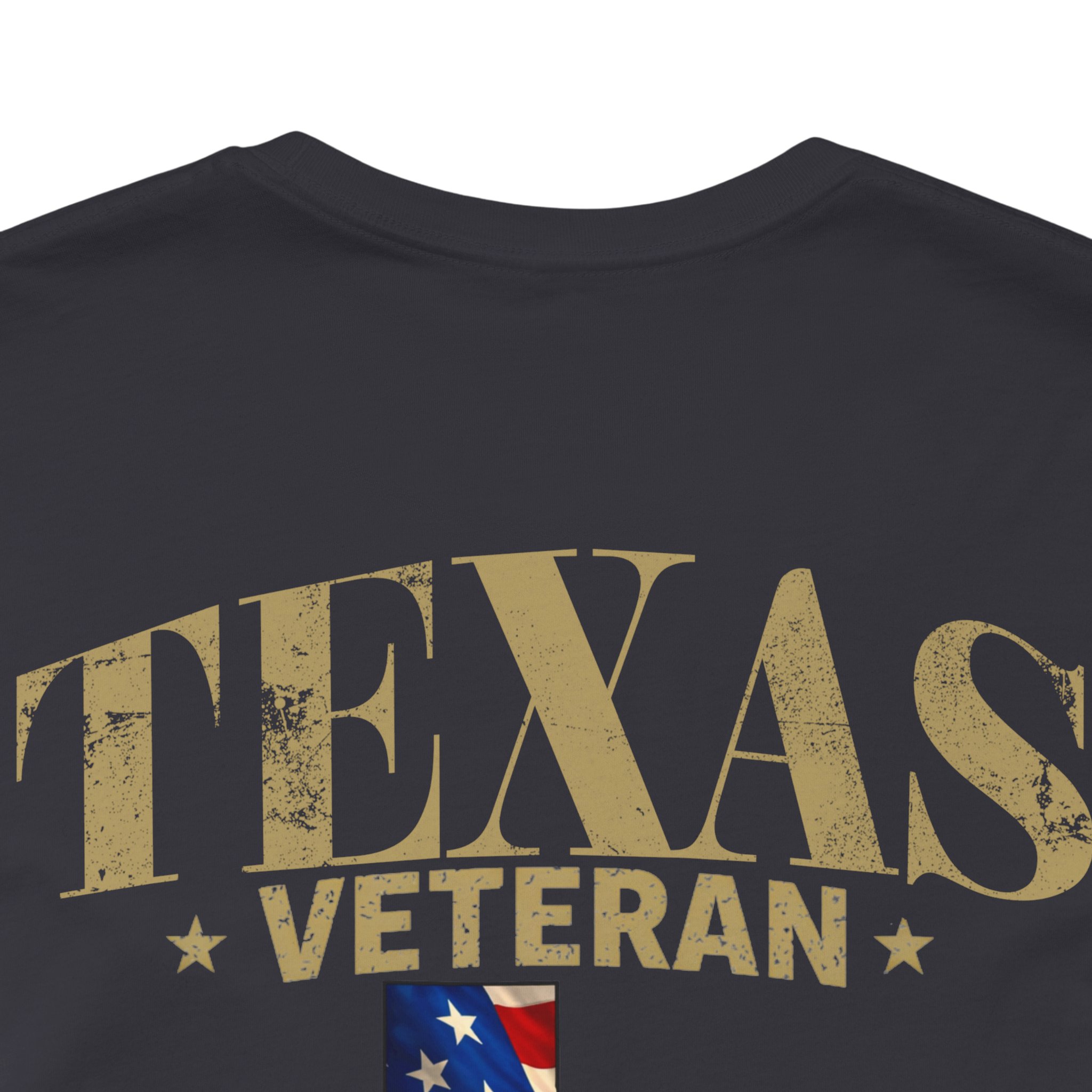 Texas Veteran T-Shirt — American Flag Map Military Tribute Tee - Image 23