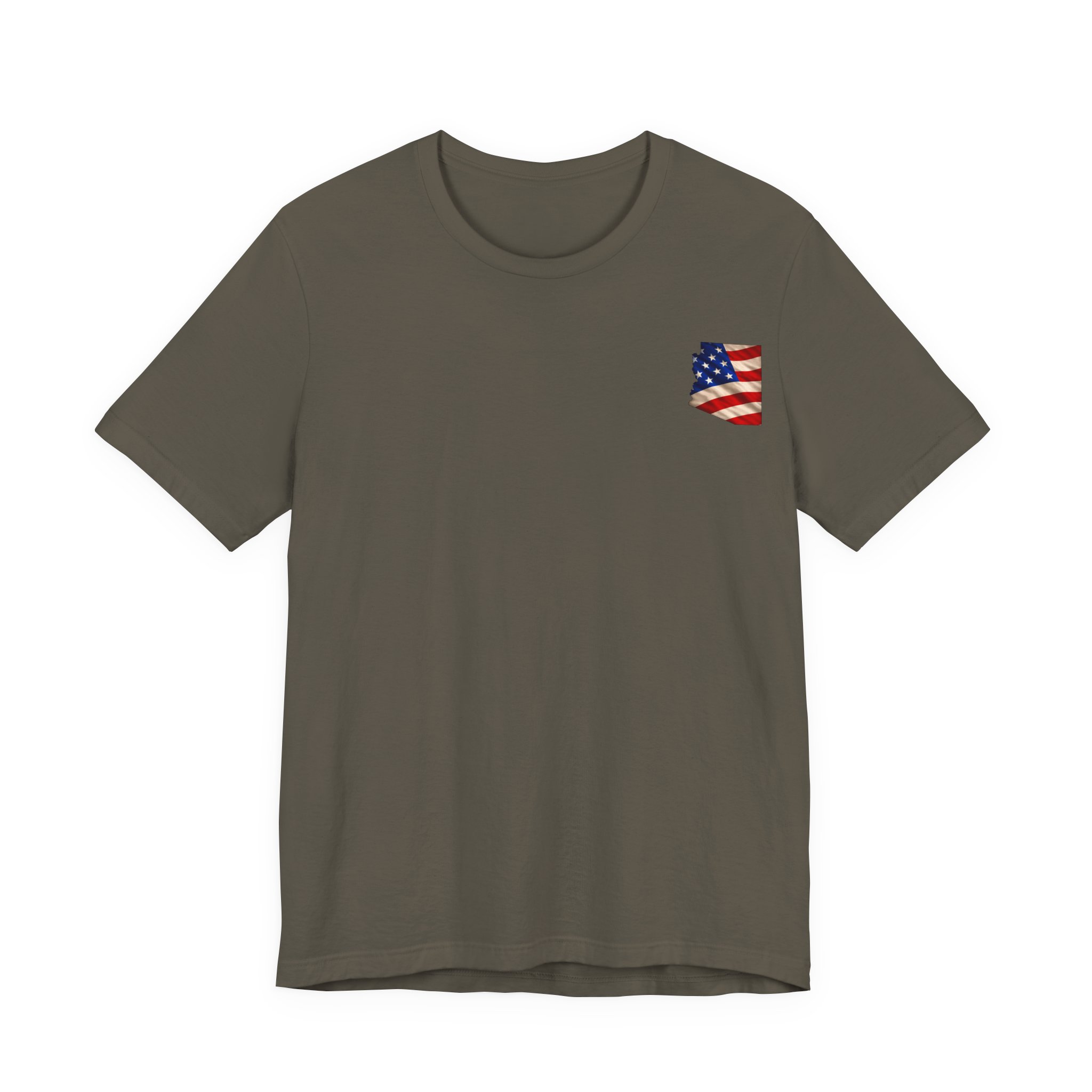 Arizona Veteran T-Shirt — American Flag Map Military Tribute Tee - Image 21