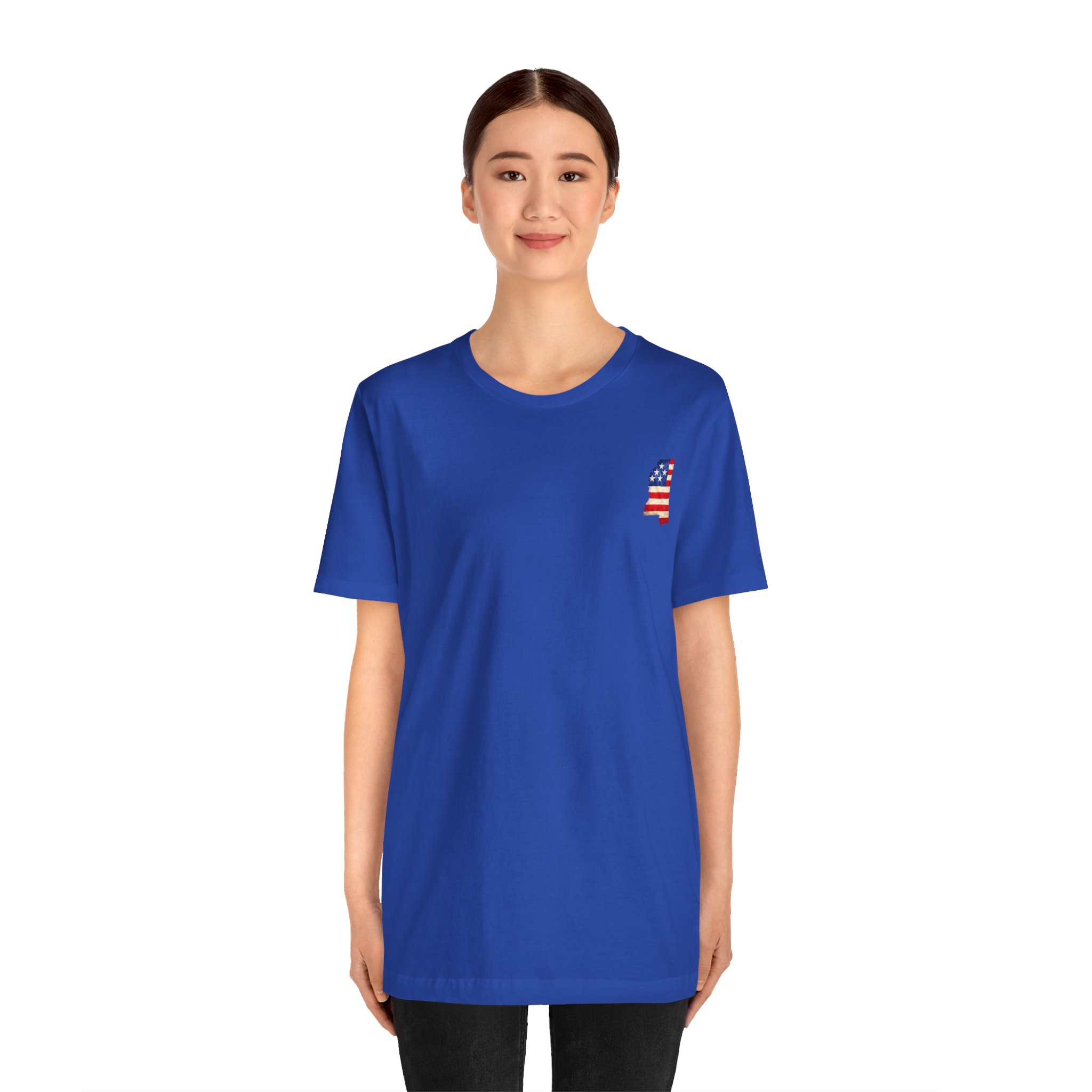 Mississippi Veteran T-Shirt — American Flag Alaska Map Military Tribute Tee - Image 31