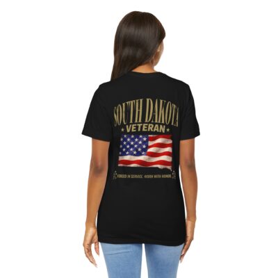 South Dakota Veteran T-Shirt — American Flag Map Military Tribute Tee