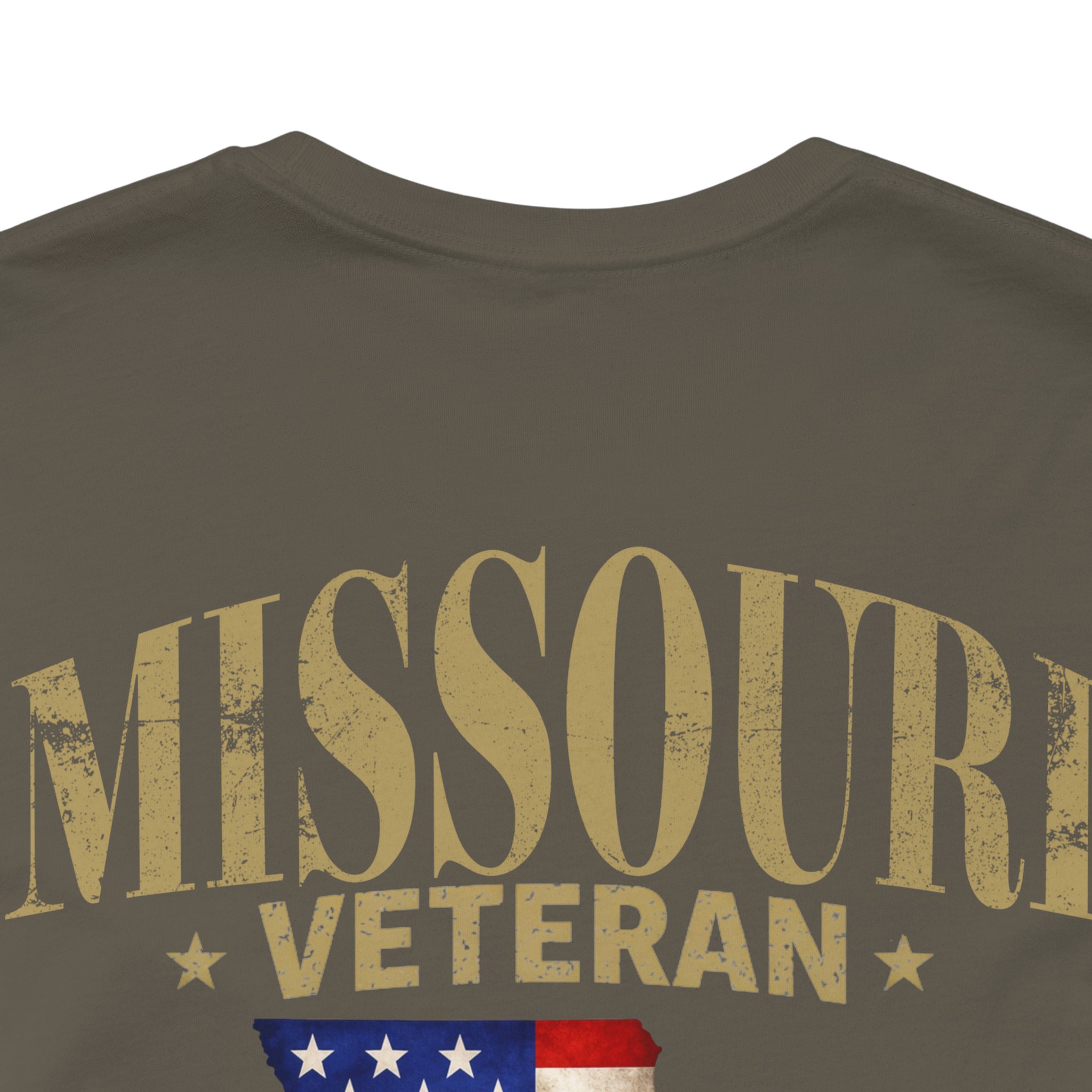 Missouri Veteran T-Shirt — American Flag Map Military Tribute Tee - Image 29
