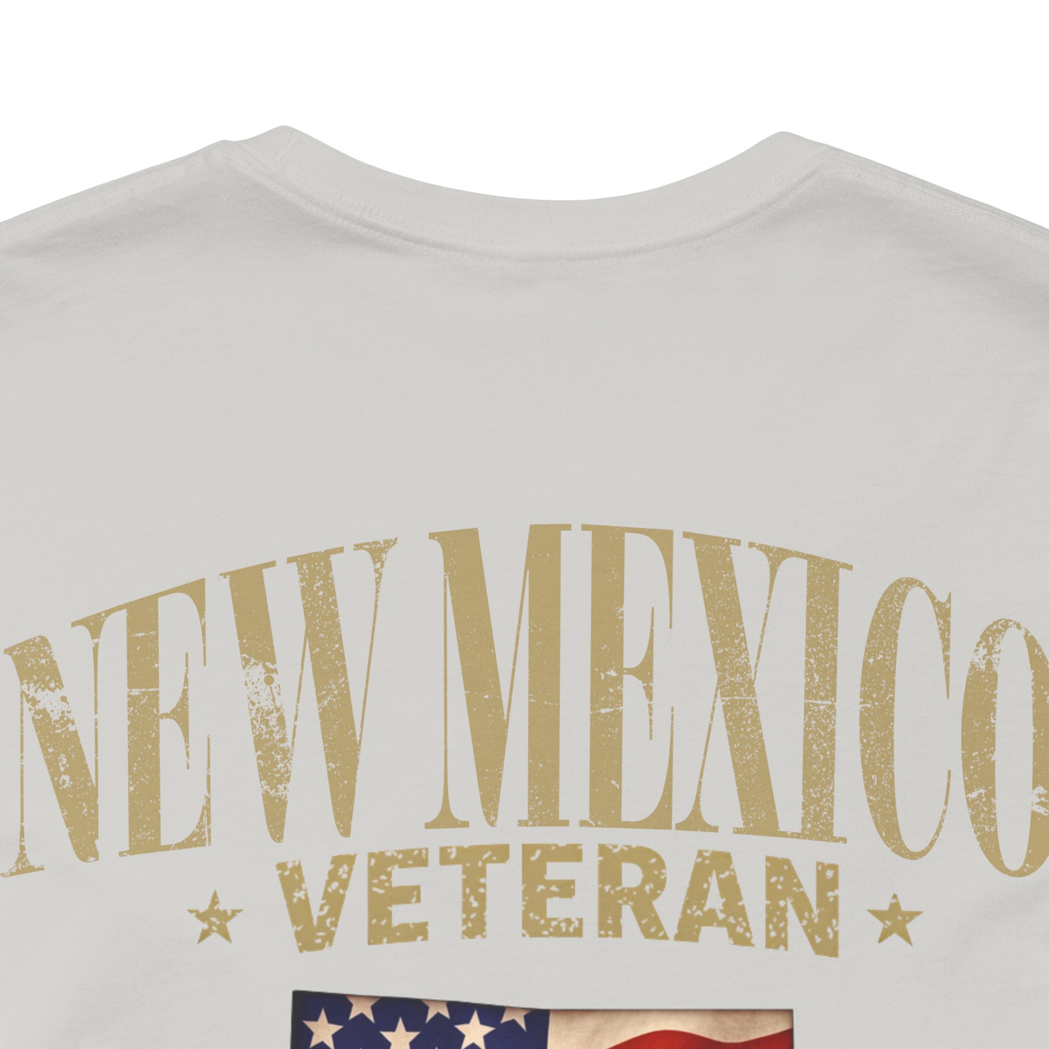 New Mexico Veteran T-Shirt — American Flag Map Military Tribute Tee - Image 19