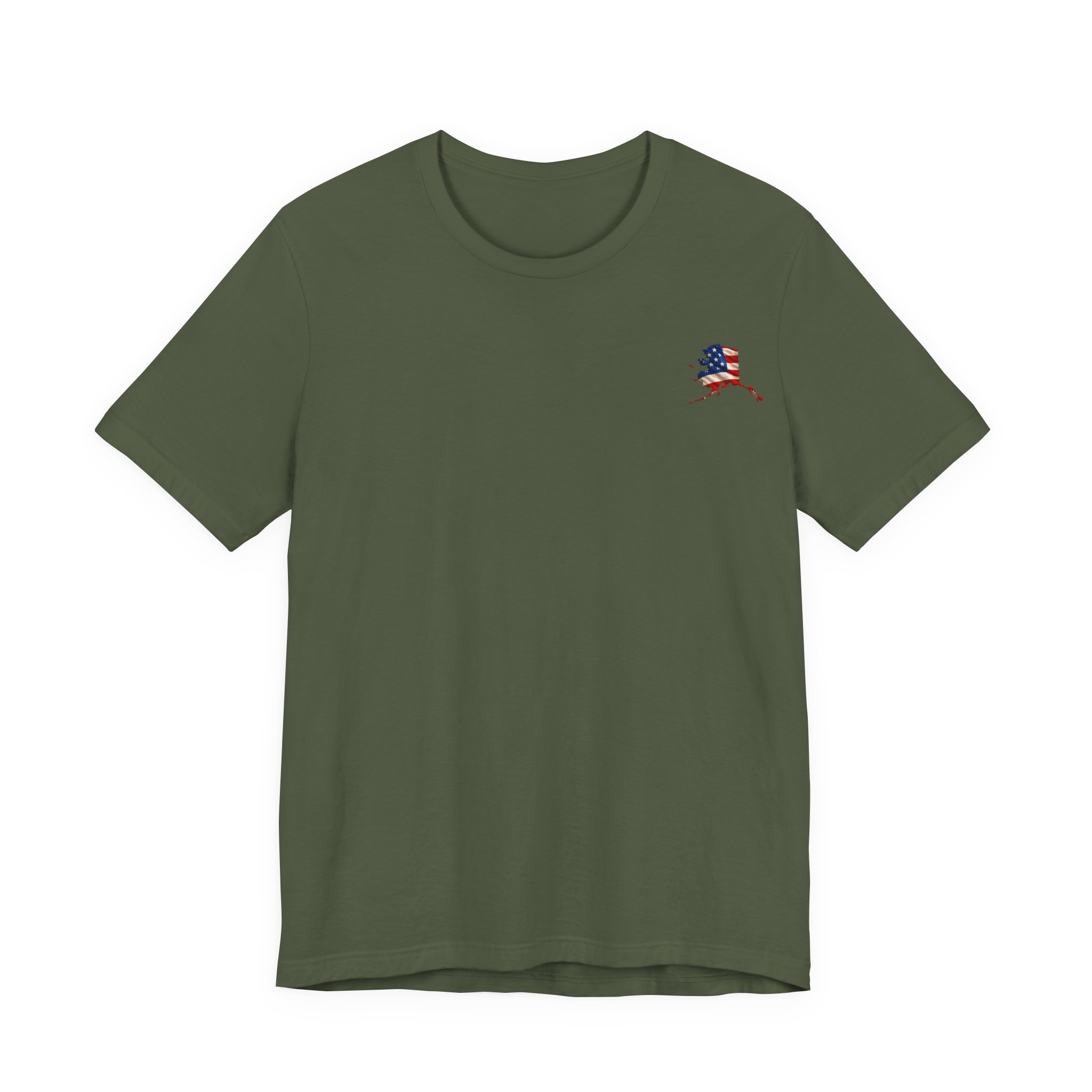 Alaska Veteran T-Shirt — American Flag Alaska Map Military Tribute Tee - Image 26