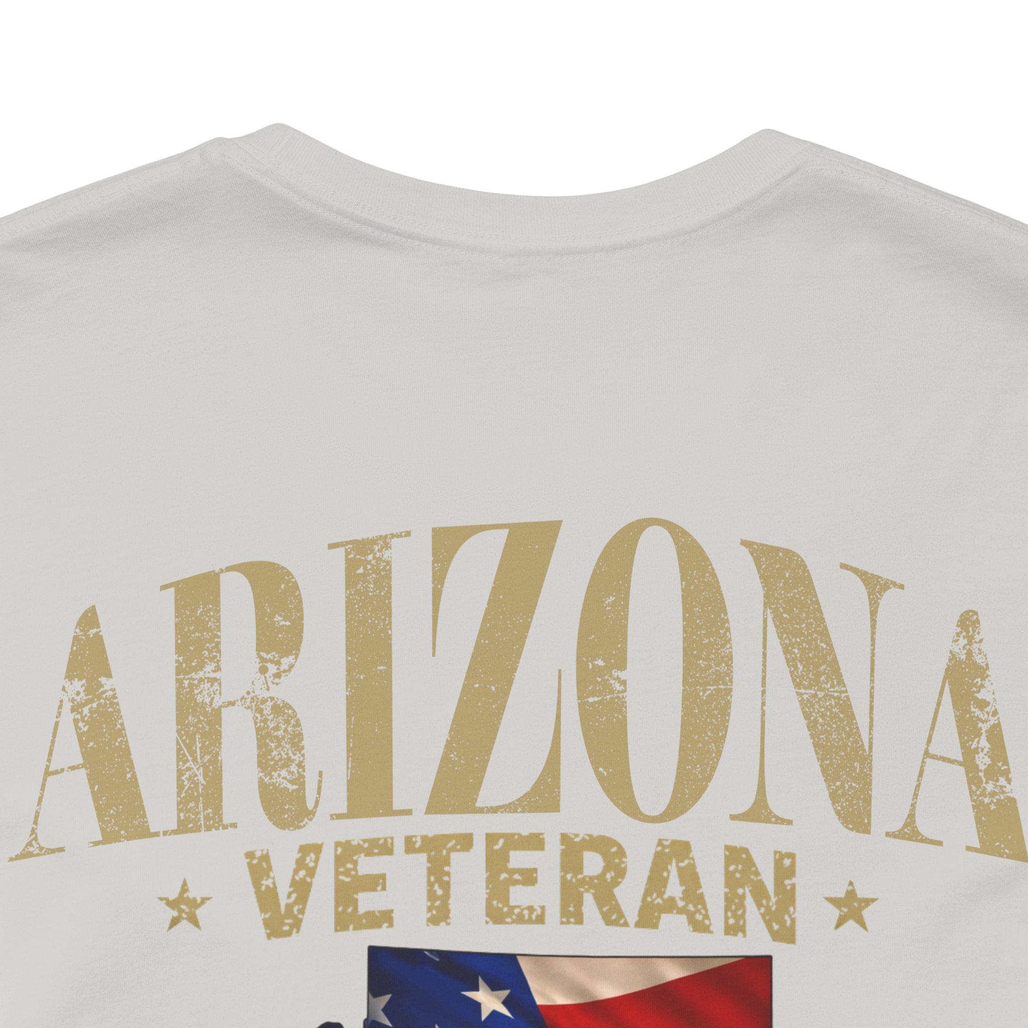Arizona Veteran T-Shirt — American Flag Map Military Tribute Tee - Image 19