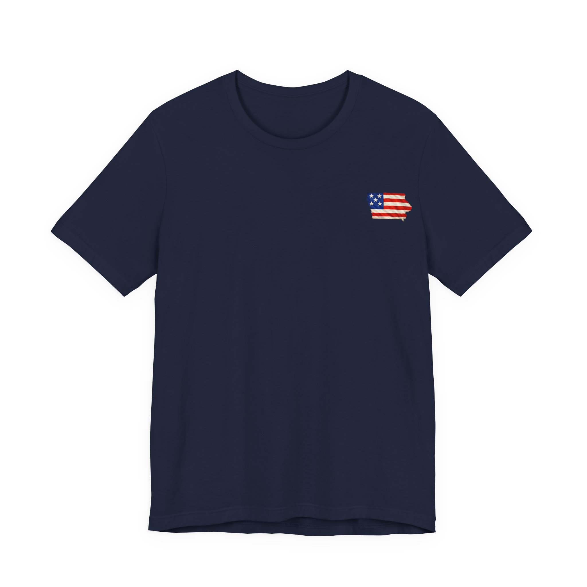 Iowa Veteran T-Shirt — American Flag Map Military Tribute Tee - Image 33