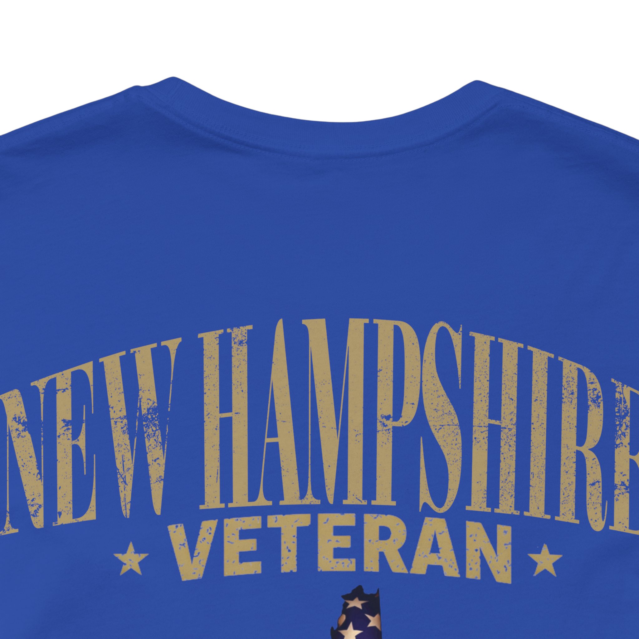New Hampshire Veteran T-Shirt — American Flag Map Military Tribute Tee - Image 9