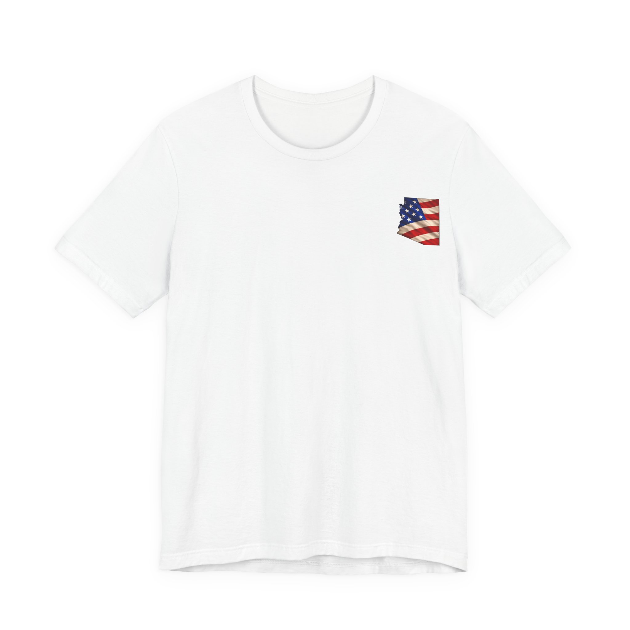 Arizona Veteran T-Shirt — American Flag Map Military Tribute Tee - Image 6