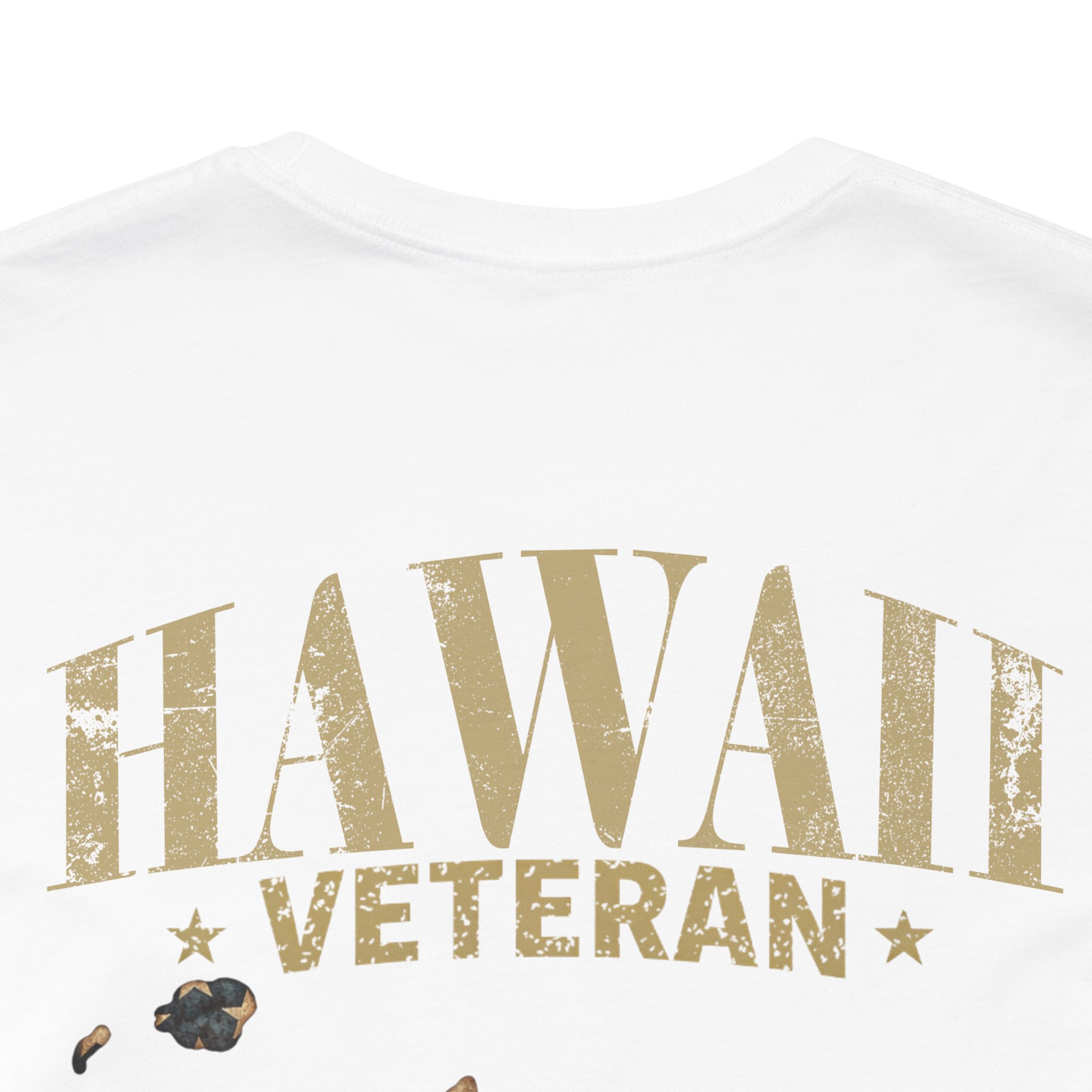 Hawaii Veteran T-Shirt — American Flag Map Military Tribute Tee - Image 9