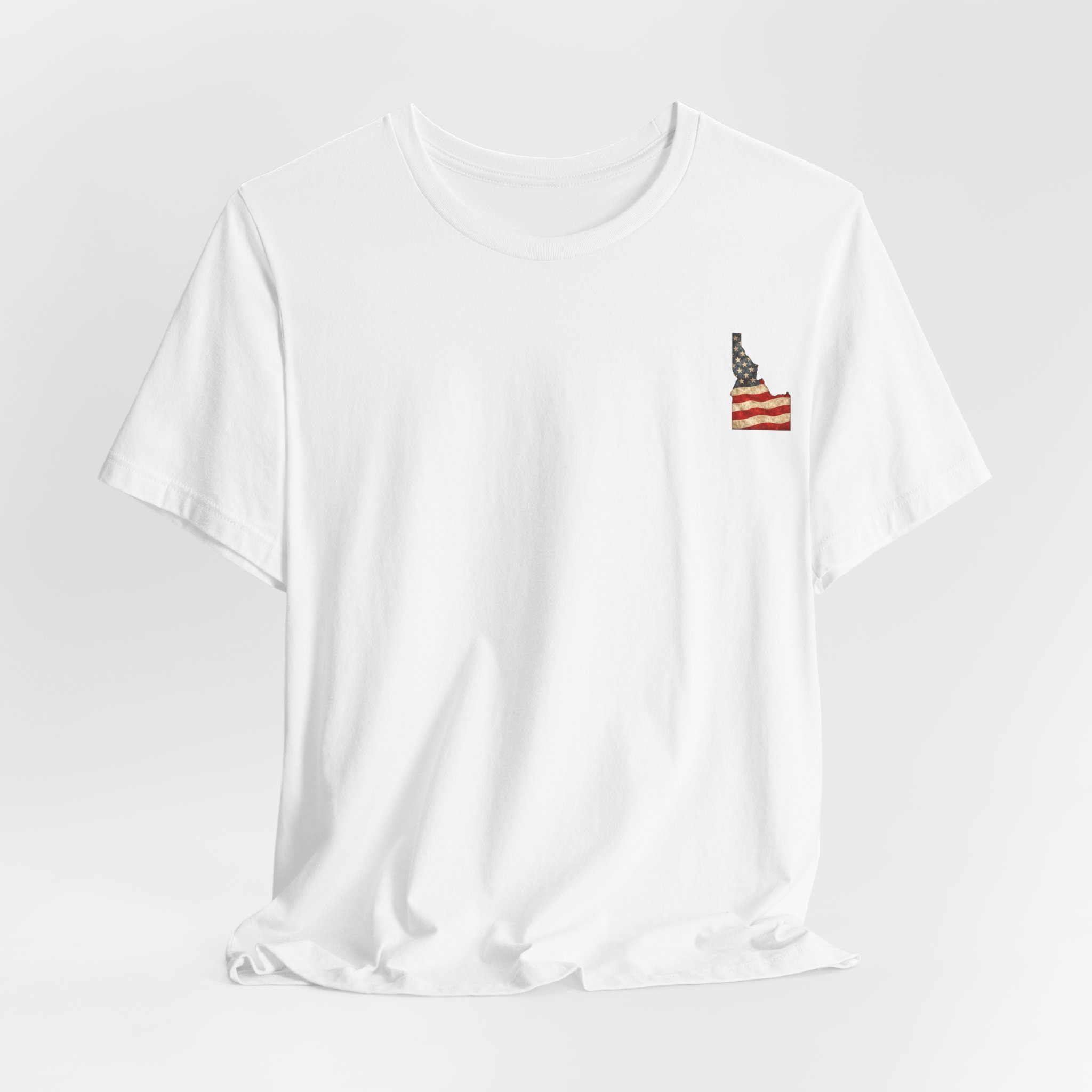 Idaho Veteran T-Shirt — American Flag Map Military Tribute Tee - Image 13