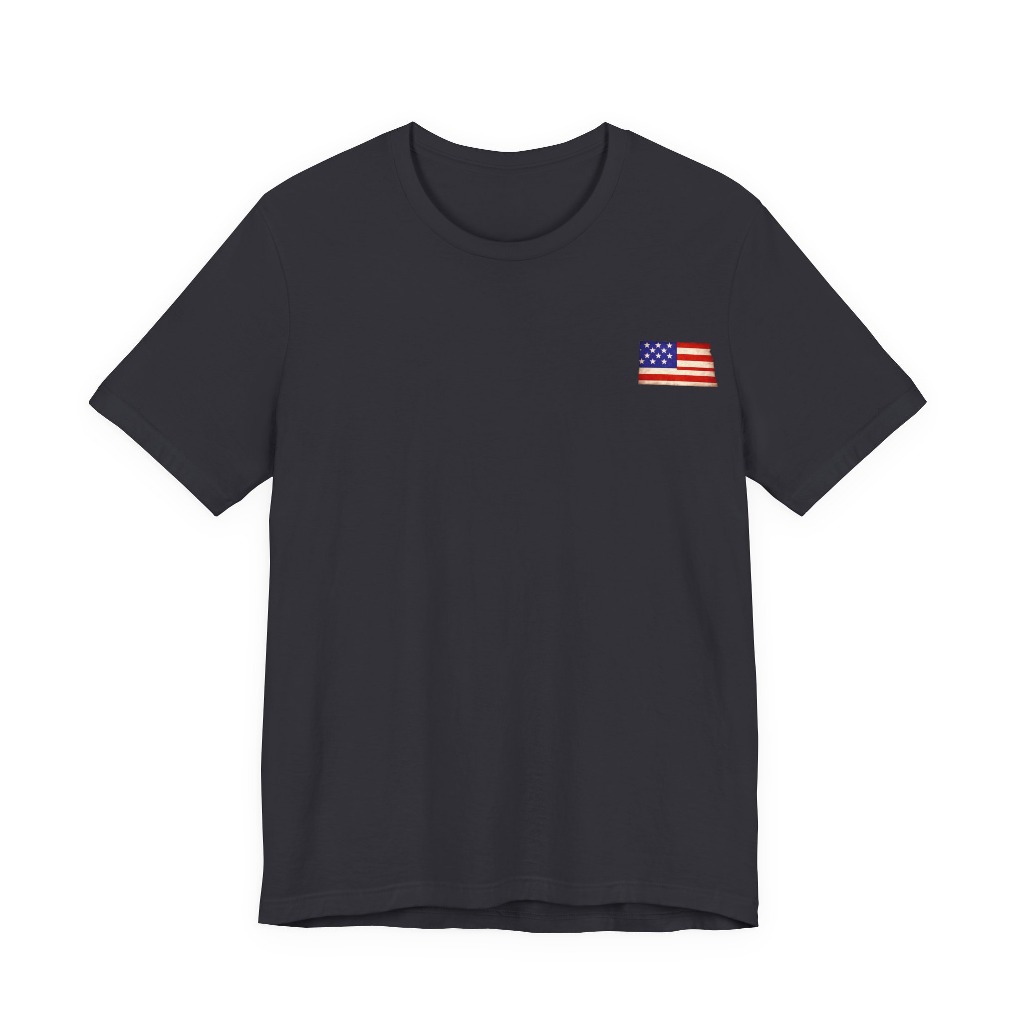 North Dakota Veteran T-Shirt — American Flag Map Military Tribute Tee - Image 9