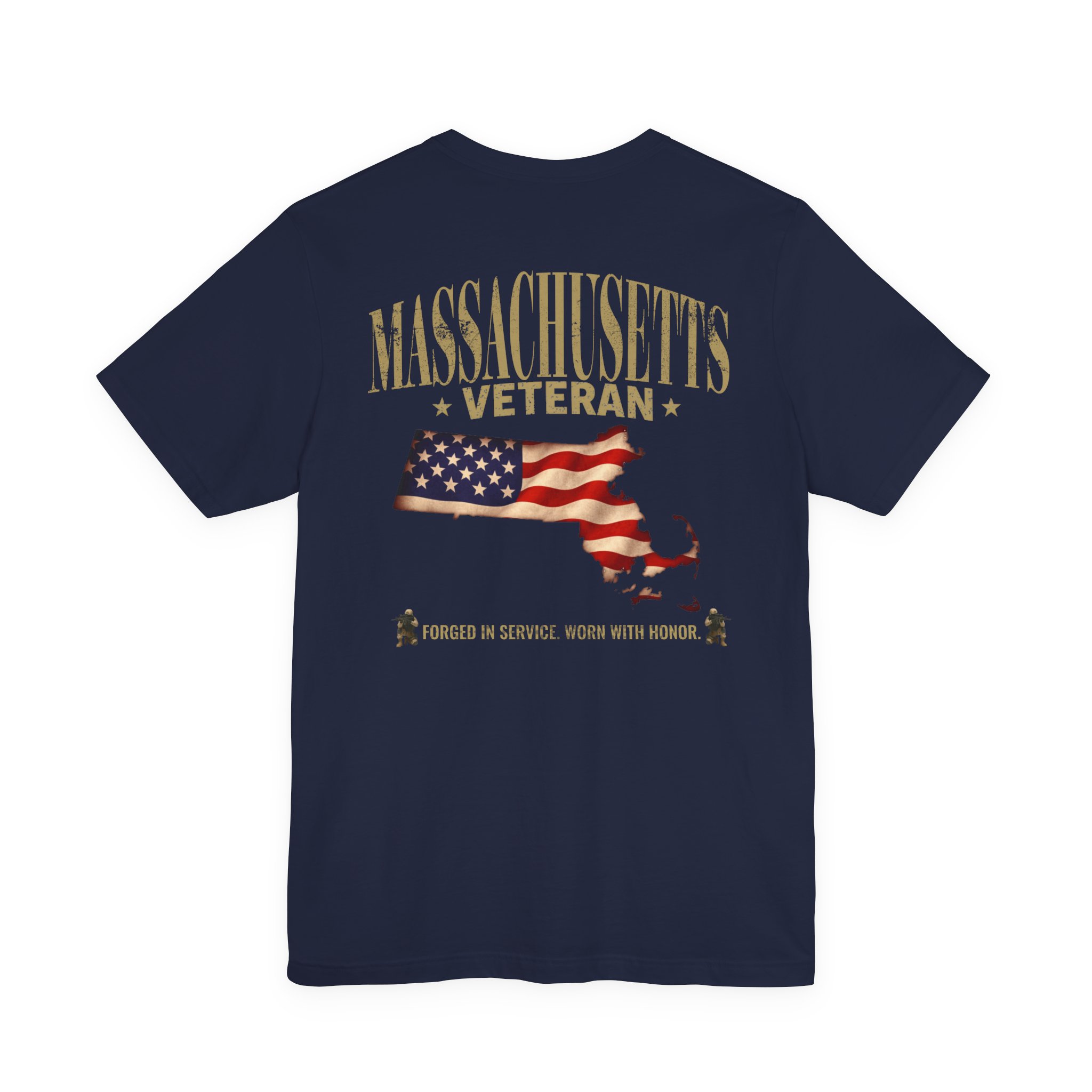 Ohio Veteran T-Shirt — American Flag Map Military Tribute Tee - Image 18
