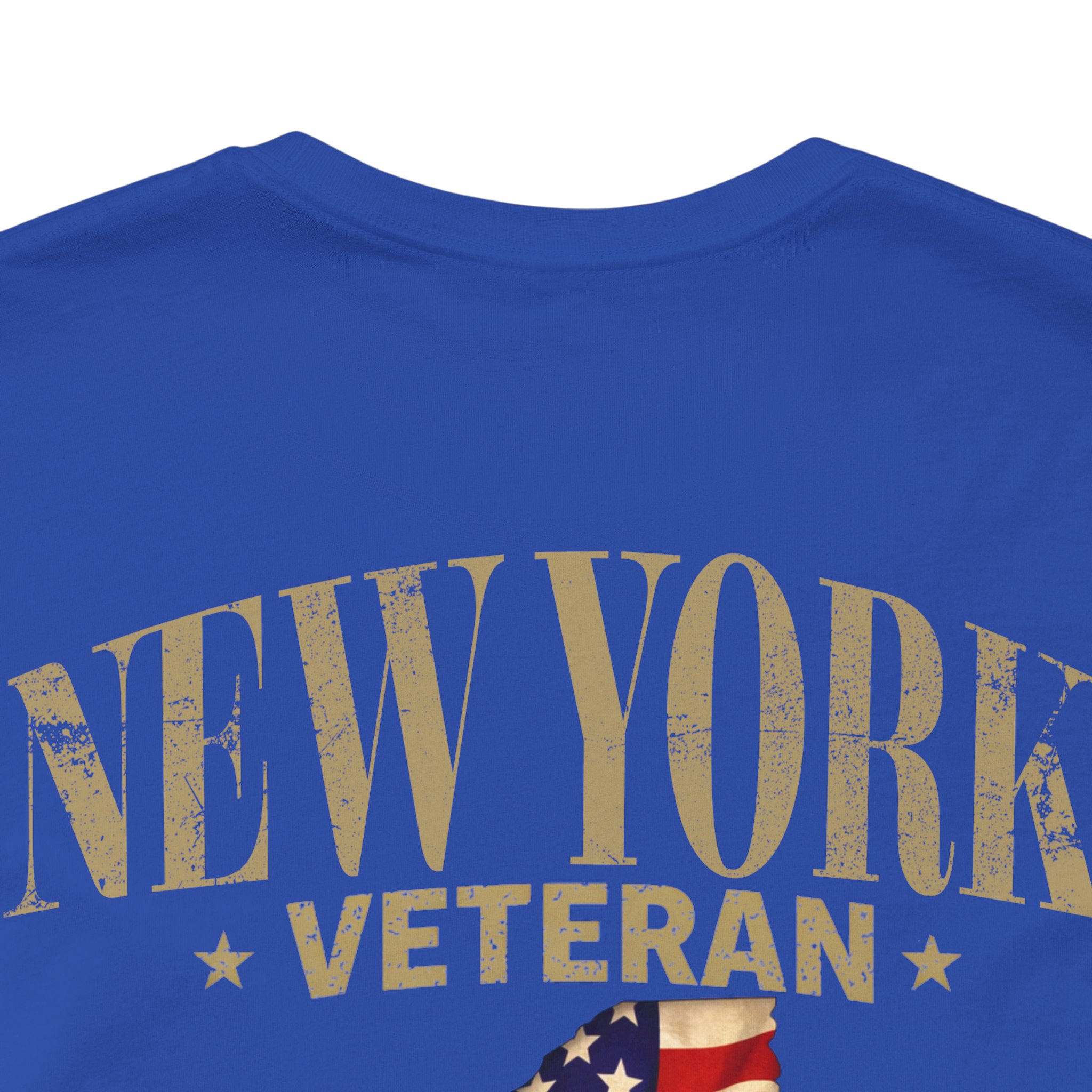 New York Veteran T-Shirt — American Flag Map Military Tribute Tee - Image 31