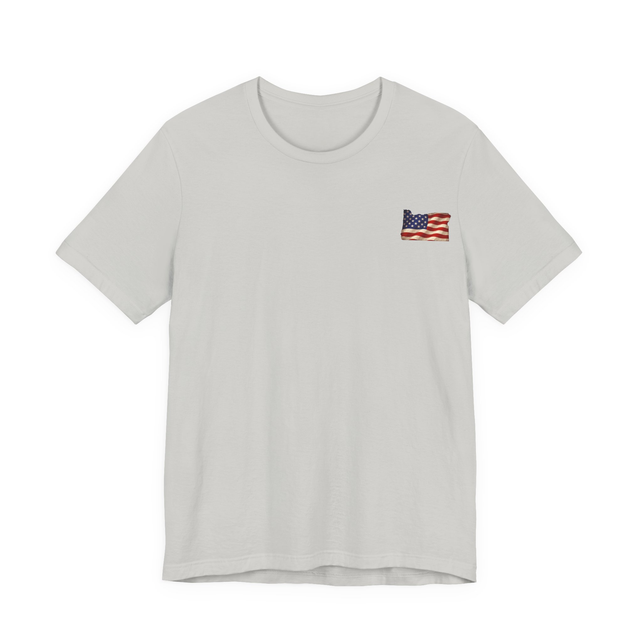 Oregon Veteran T-Shirt — American Flag Map Military Tribute Tee - Image 36