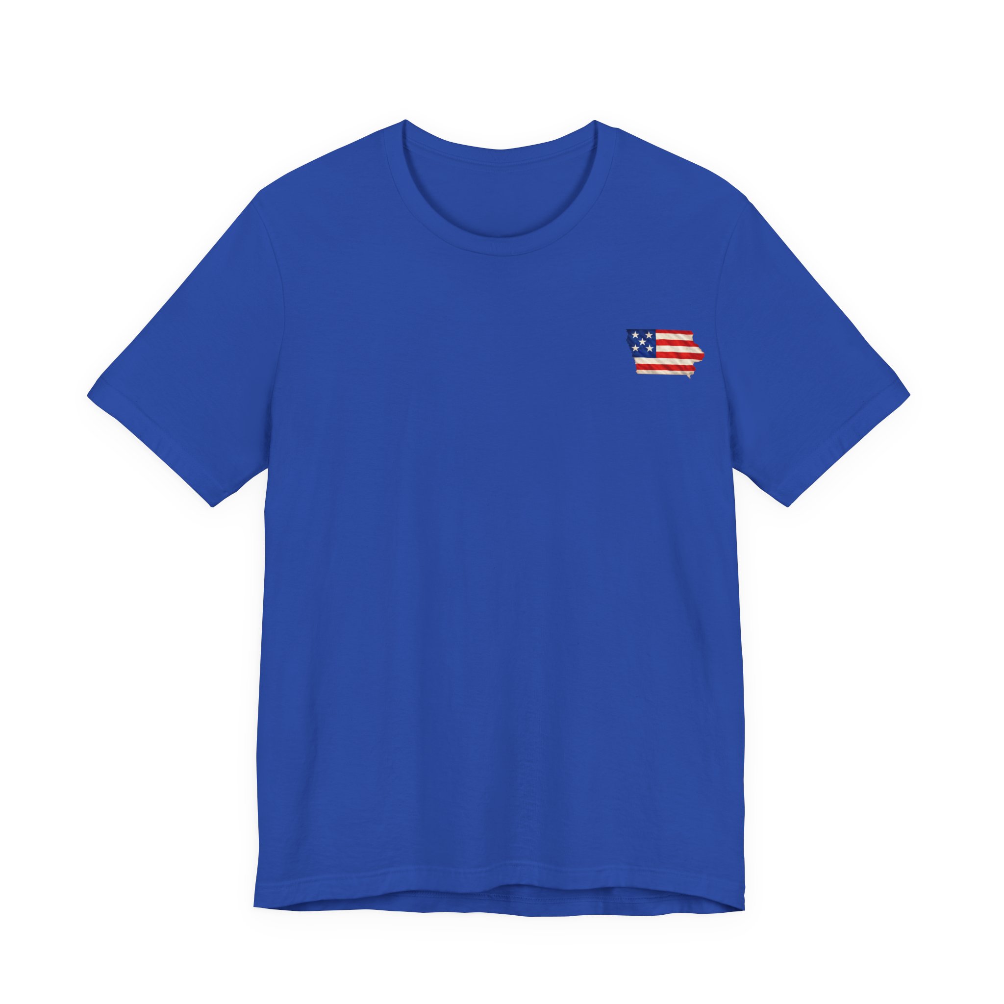 Iowa Veteran T-Shirt — American Flag Map Military Tribute Tee - Image 25