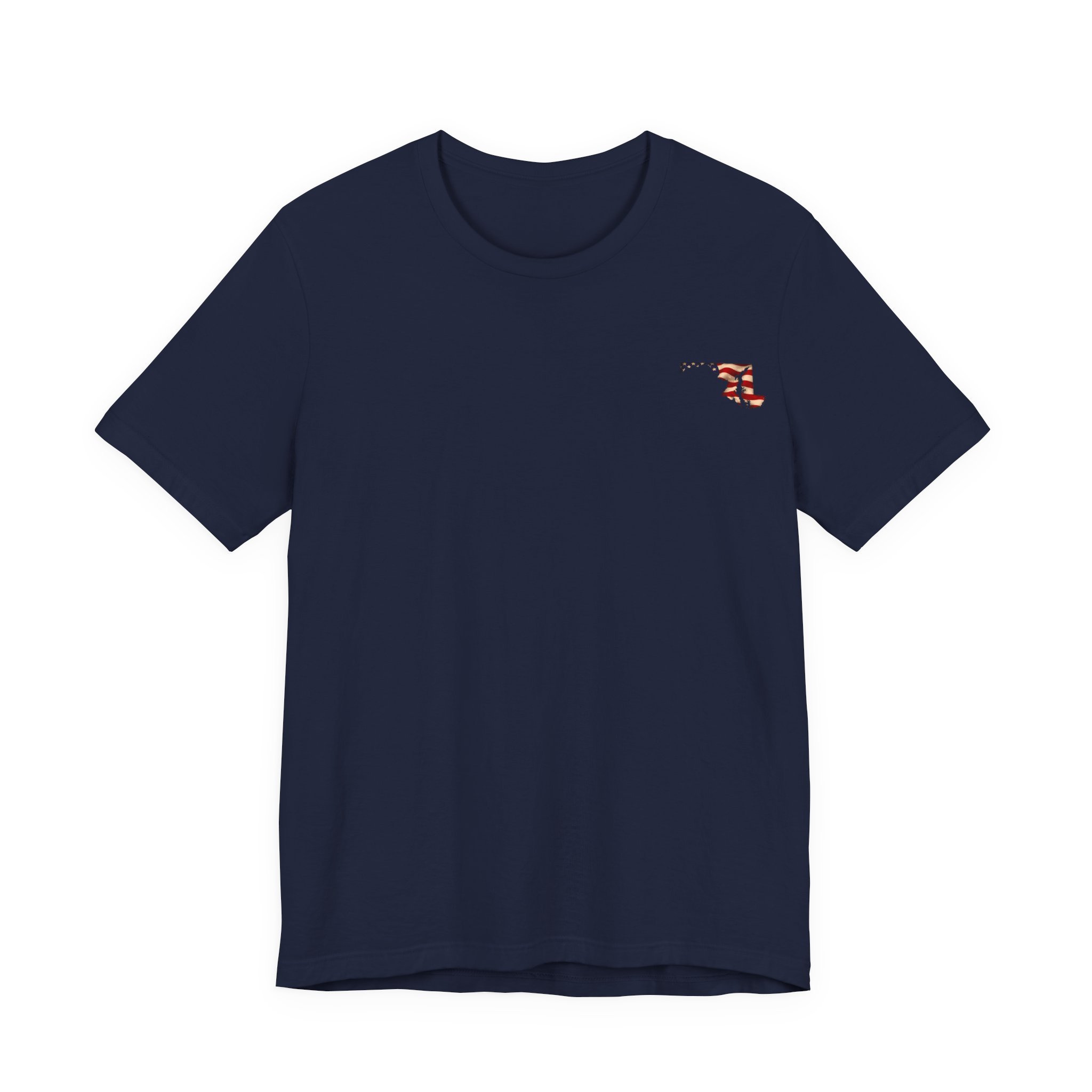 Maryland Veteran T-Shirt — American Flag Map Military Tribute Tee - Image 37