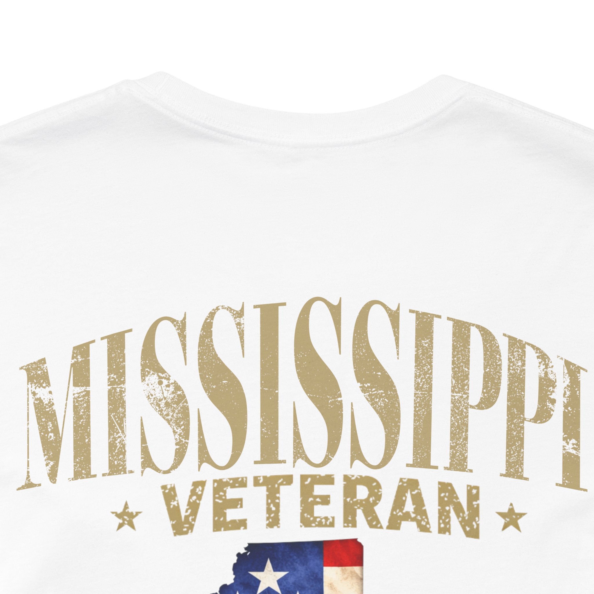 Mississippi Veteran T-Shirt — American Flag Alaska Map Military Tribute Tee - Image 34