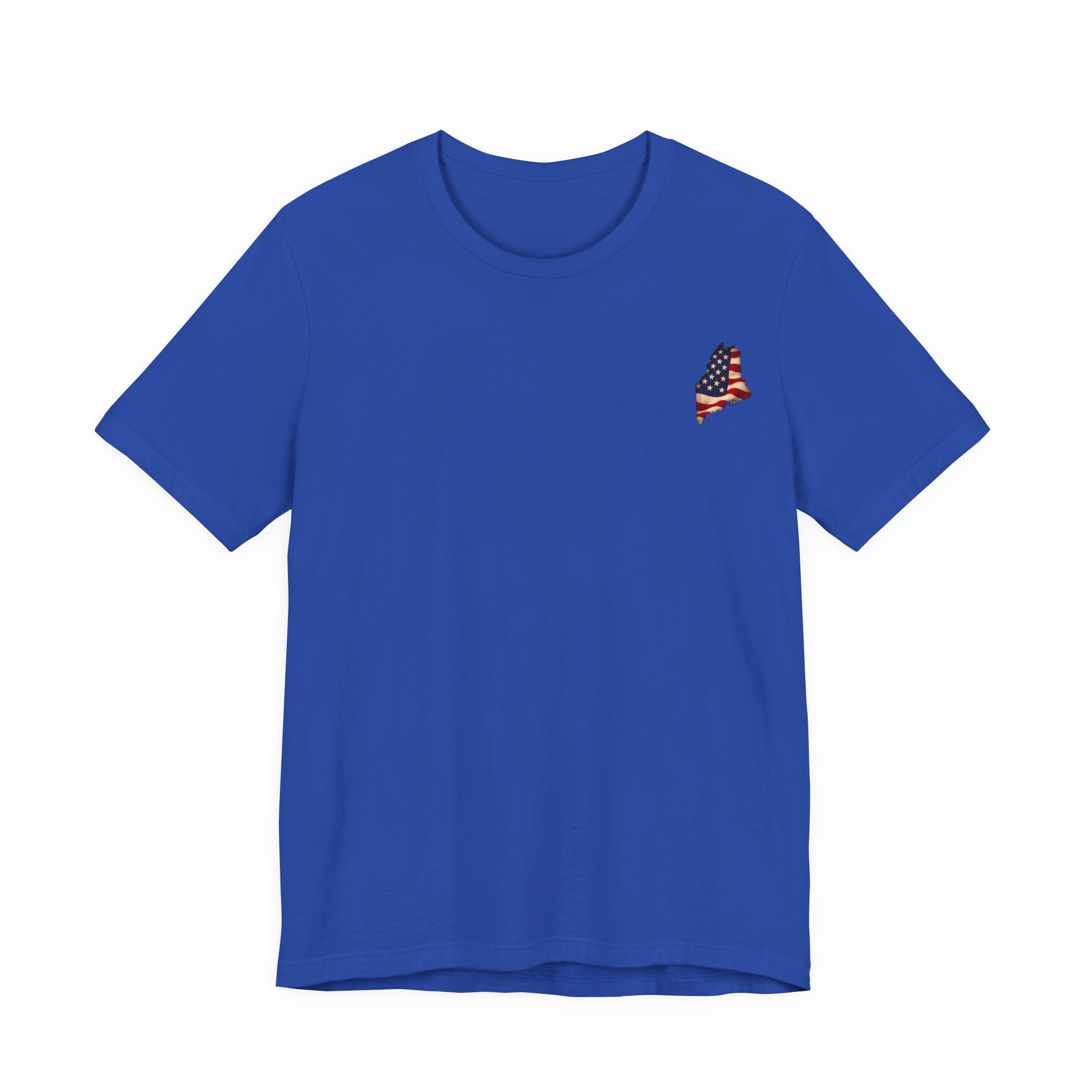 Maine Veteran T-Shirt — American Flag Map Military Tribute Tee - Image 7