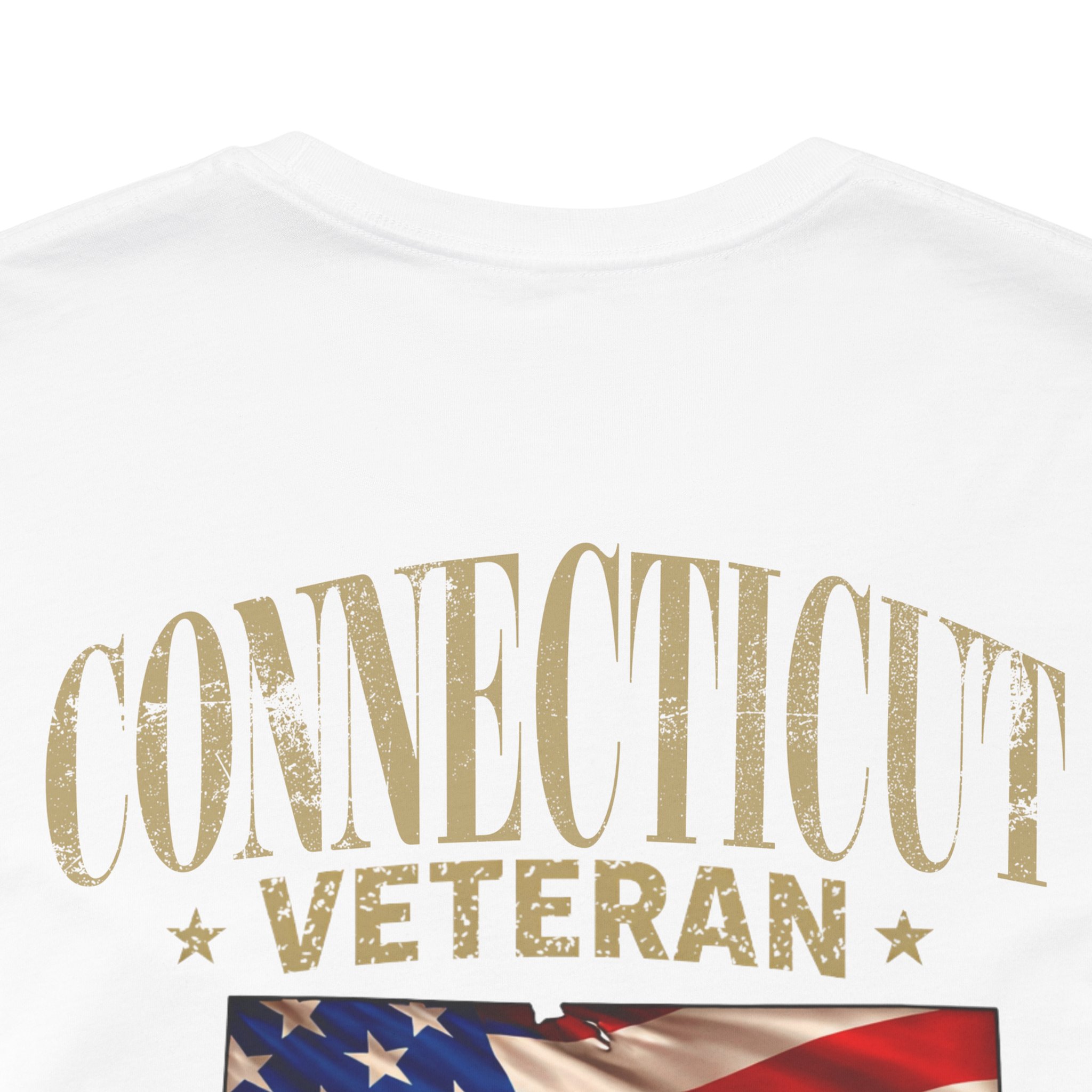 Connecticut Veteran T-Shirt — American Flag Alaska Map Military Tribute Tee - Image 9