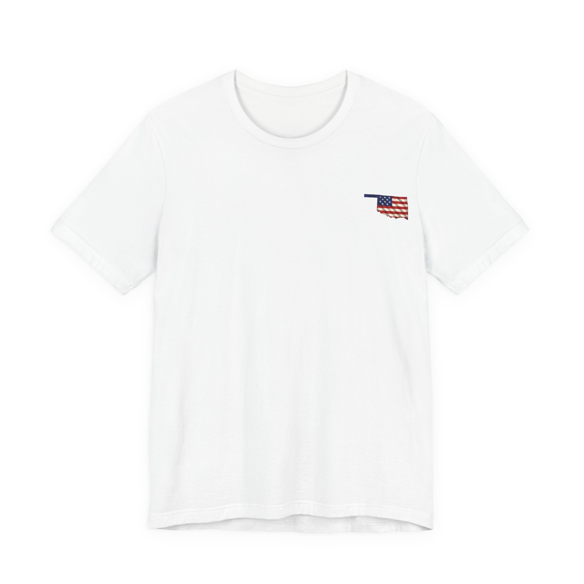 Oklahoma Veteran T-Shirt — American Flag Map Military Tribute Tee - Image 41