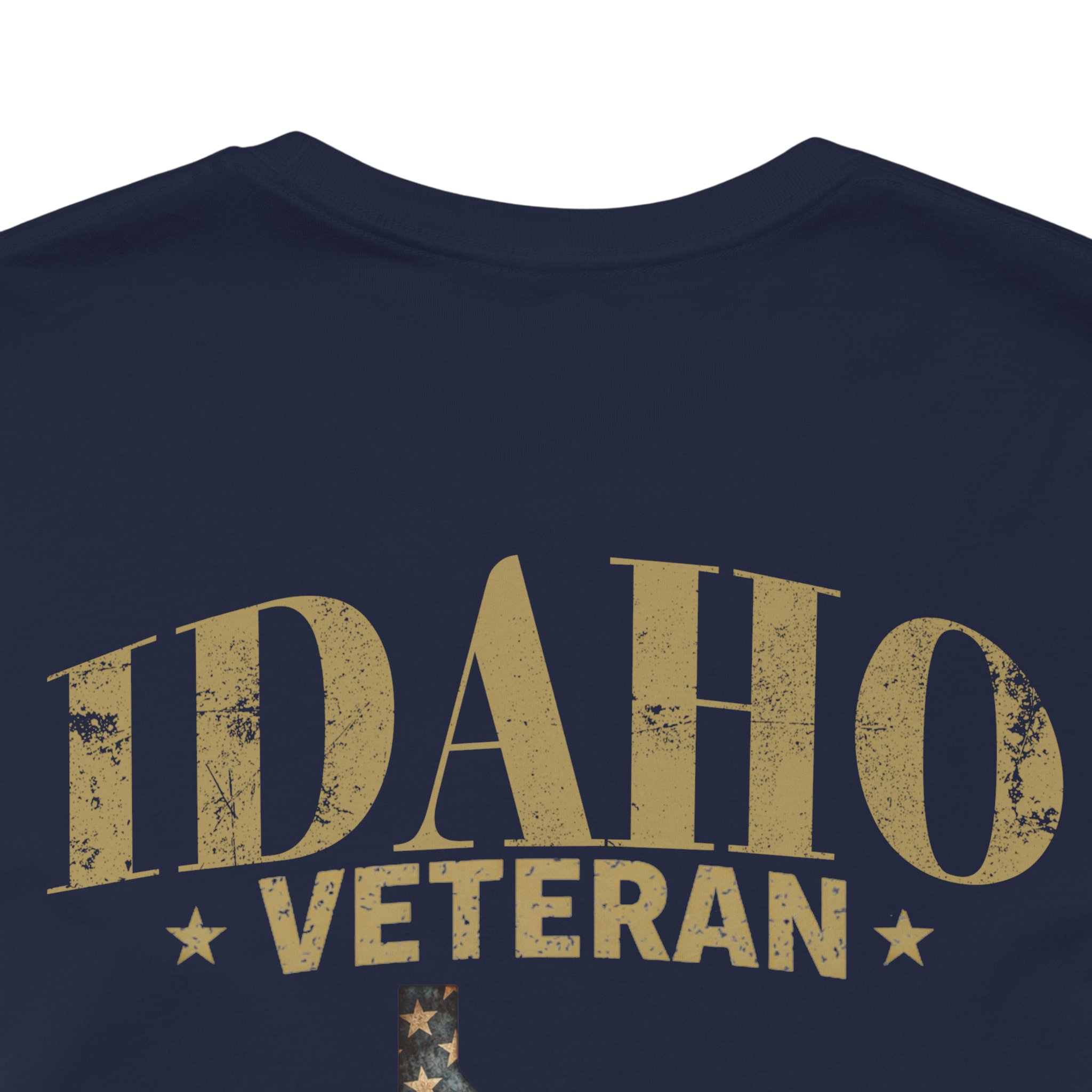 Idaho Veteran T-Shirt — American Flag Map Military Tribute Tee - Image 44