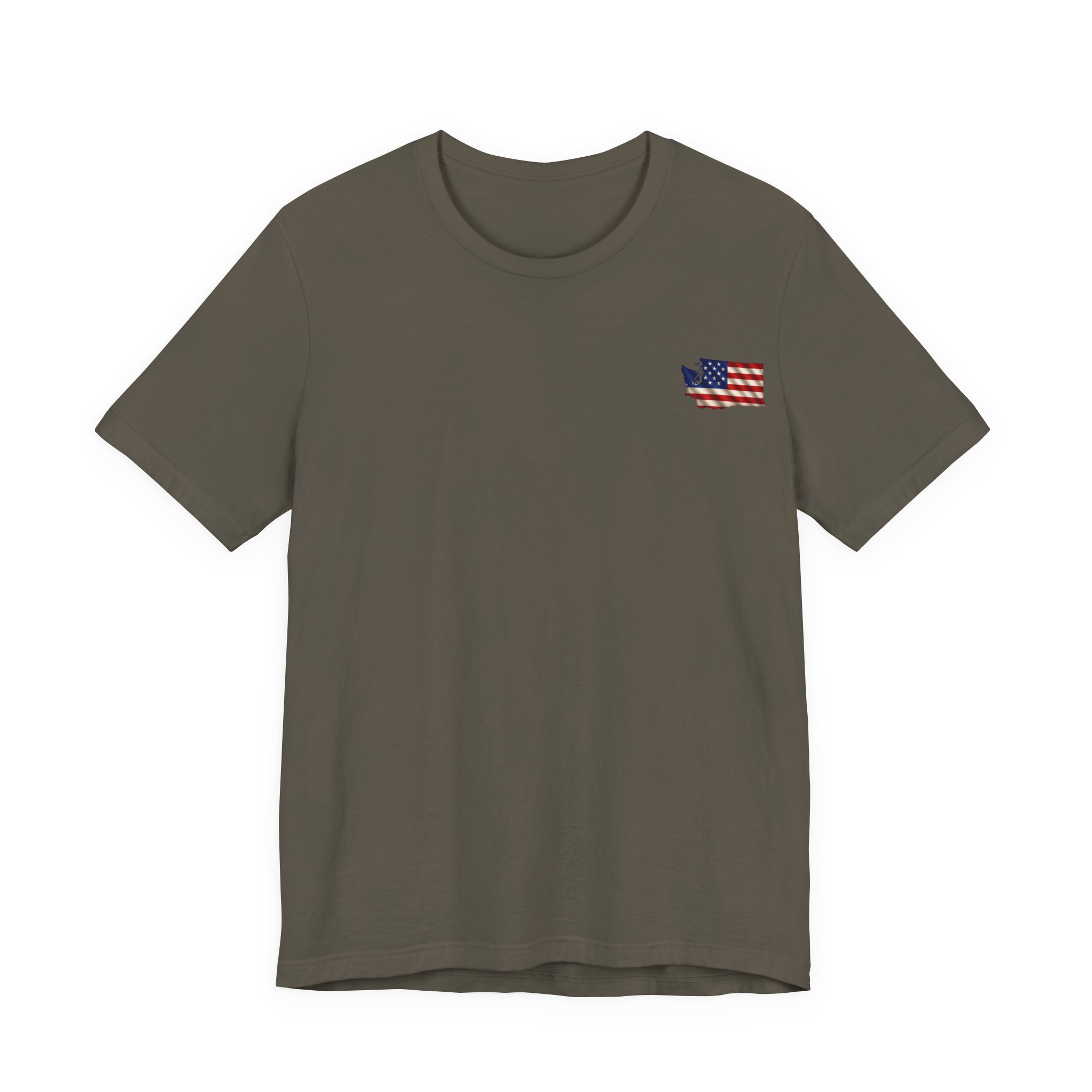 Washington Veteran T-Shirt — American Flag Map Military Tribute Tee - Image 31