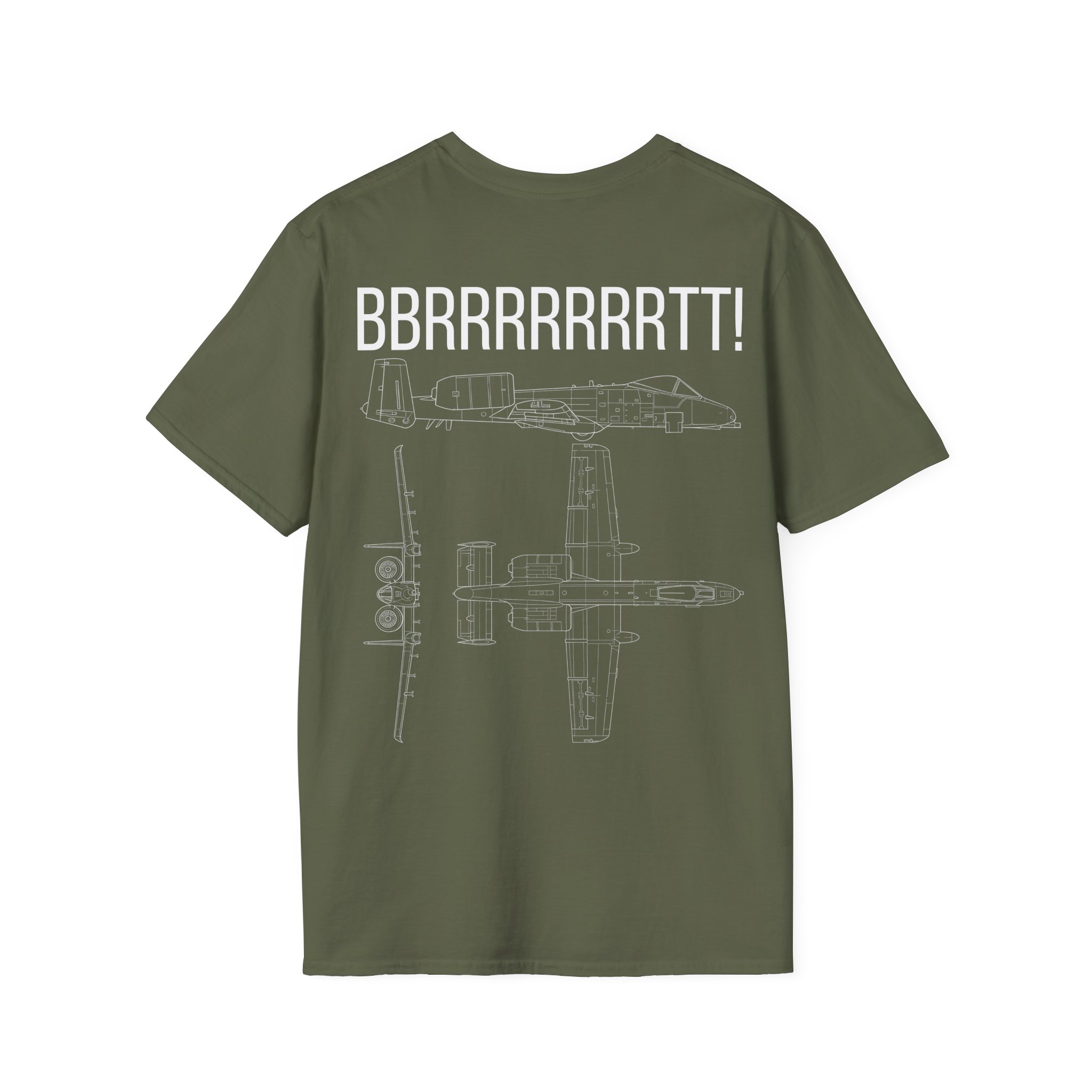 A-10 Warthog T-Shirt — "BBRRRRRRRTT!" Gunfire Sound Military Aircraft Tee - Image 6
