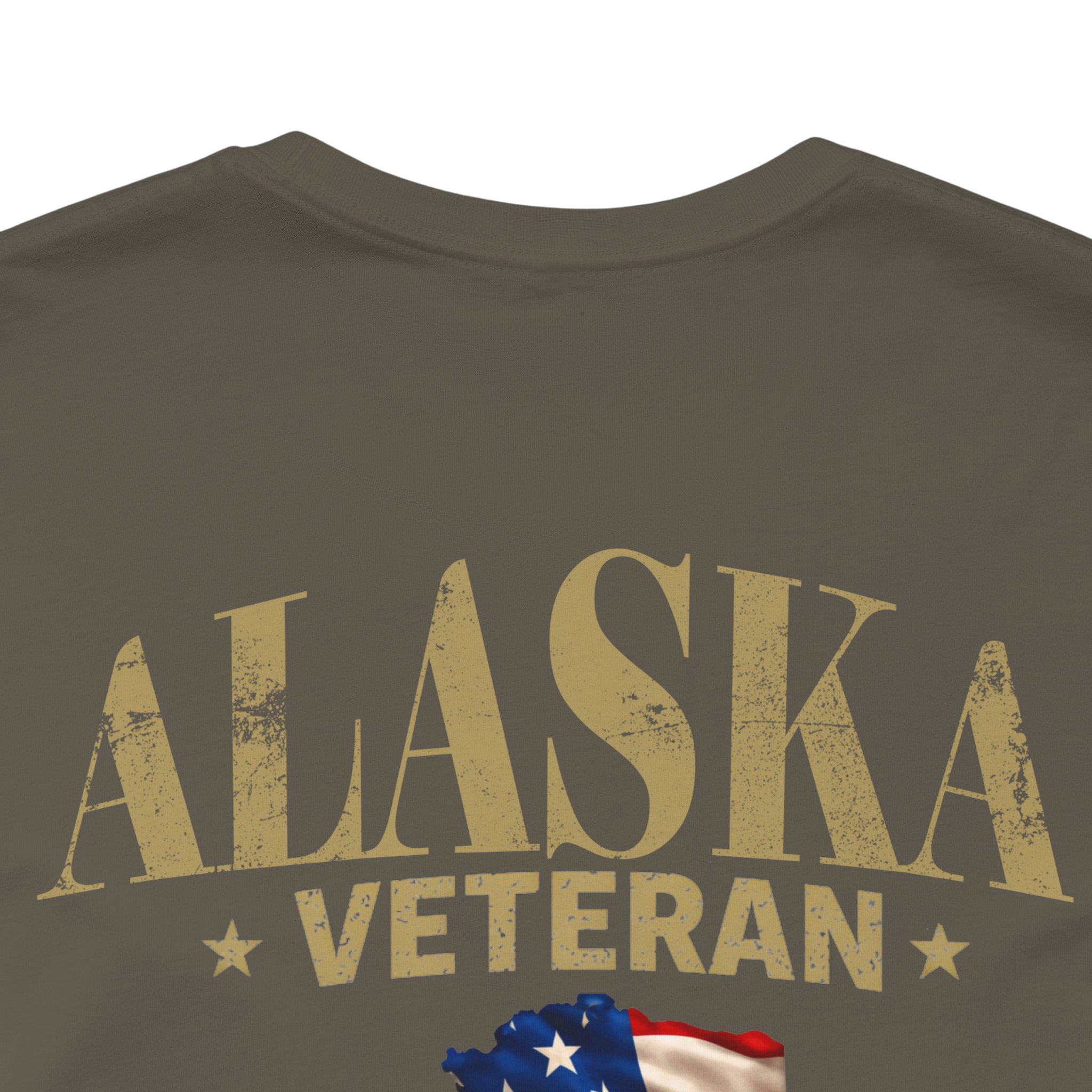 Alaska Veteran T-Shirt — American Flag Alaska Map Military Tribute Tee - Image 19