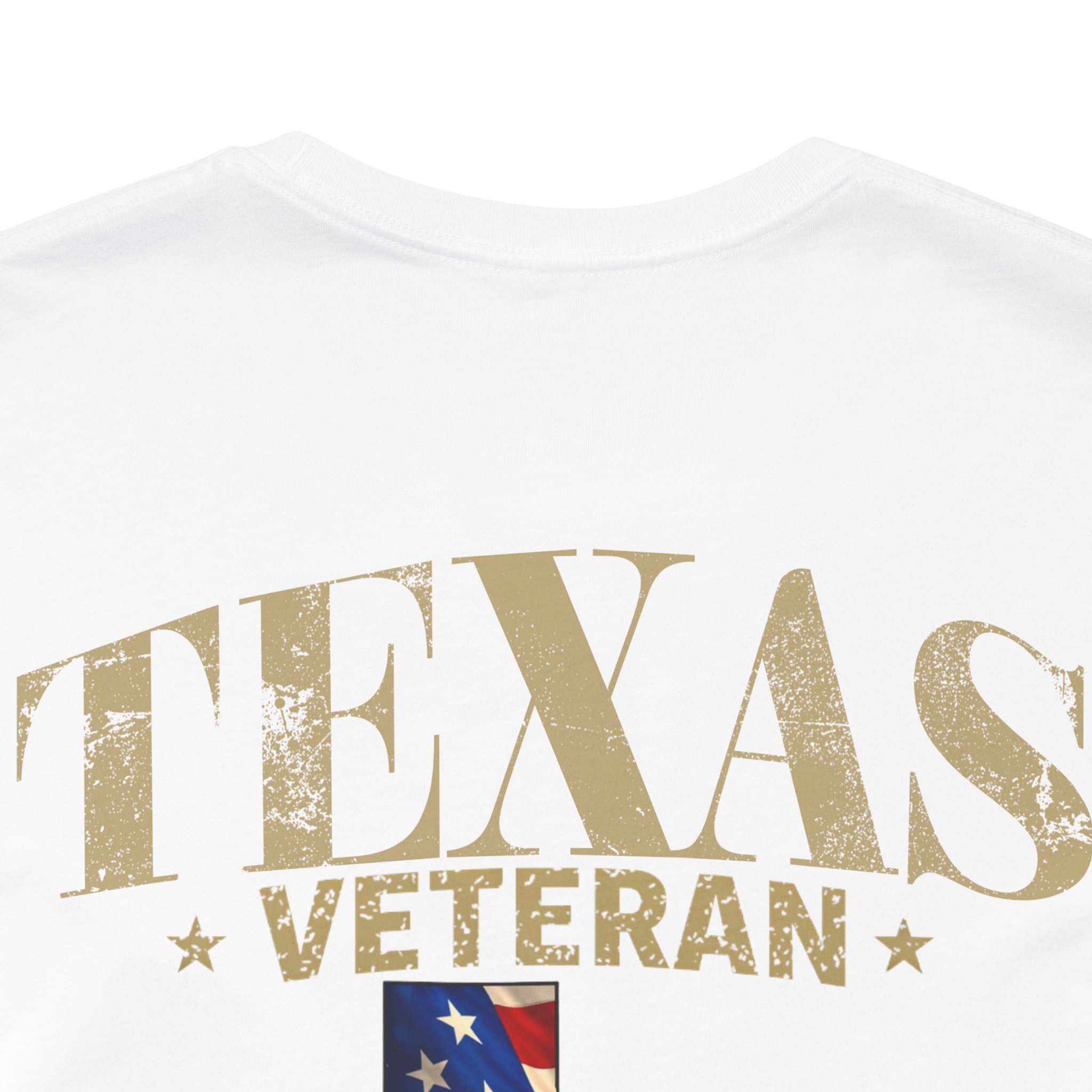 Texas Veteran T-Shirt — American Flag Map Military Tribute Tee - Image 43