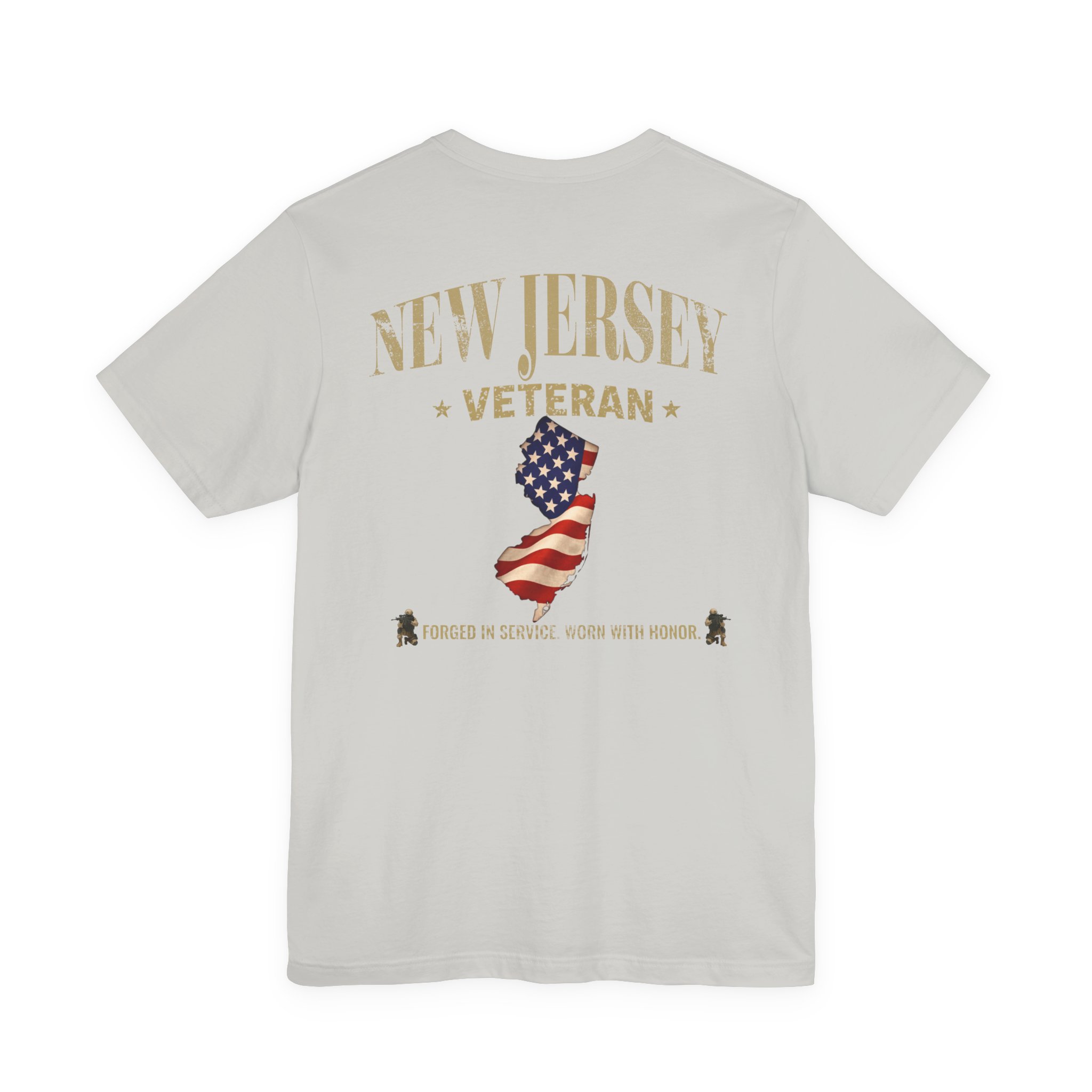 New Jersey Veteran T-Shirt — American Flag Map Military Tribute Tee - Image 22