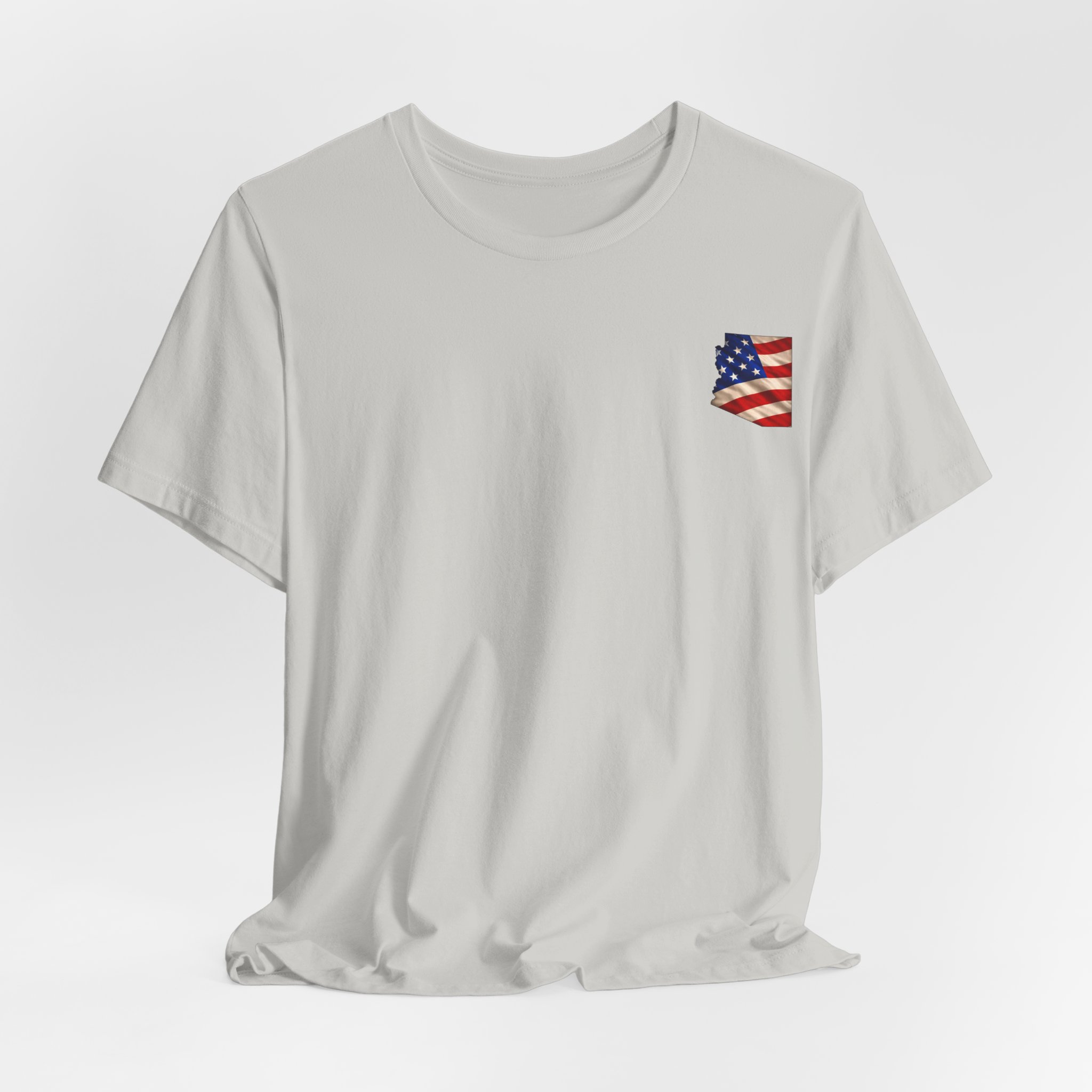 Arizona Veteran T-Shirt — American Flag Map Military Tribute Tee - Image 18