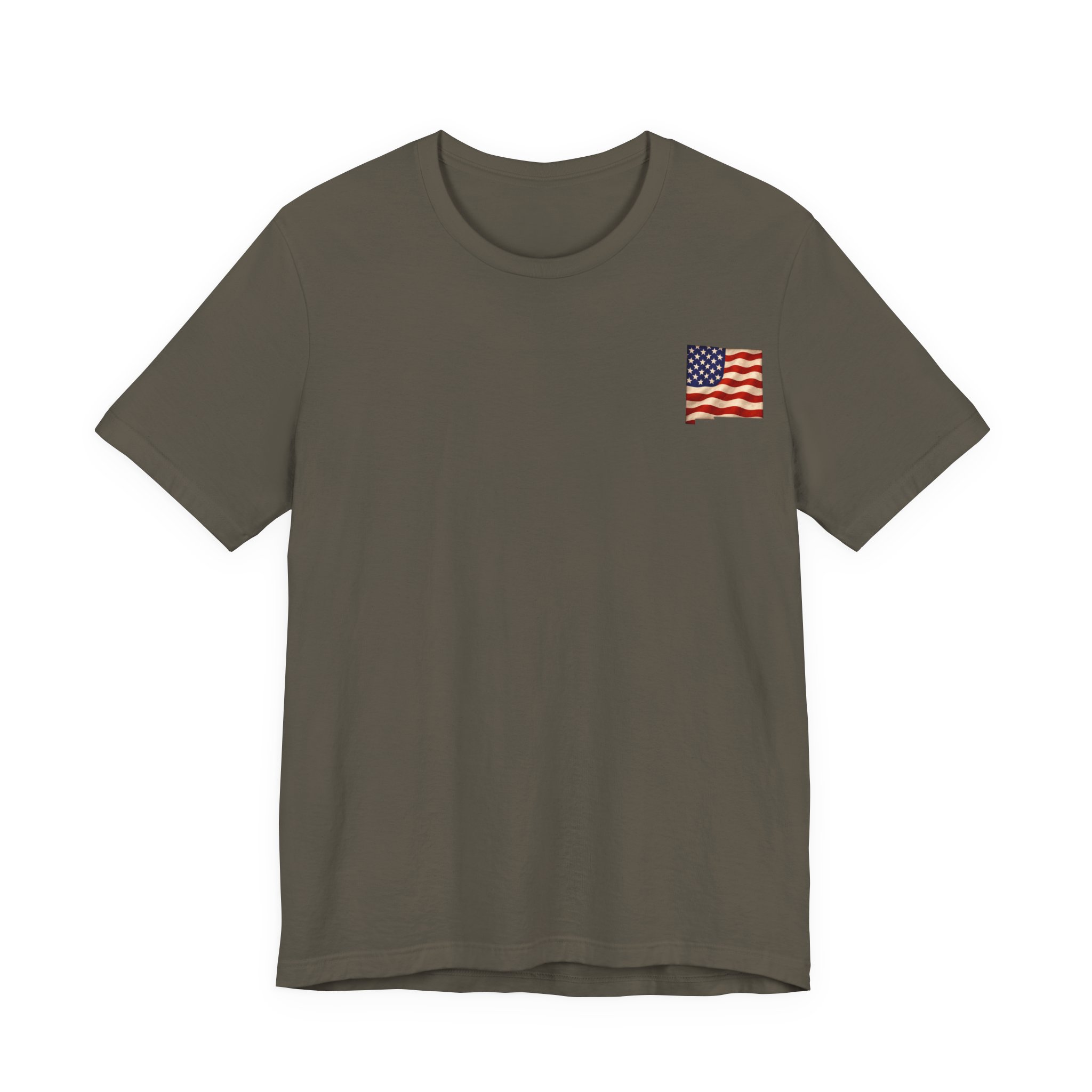 New Mexico Veteran T-Shirt — American Flag Map Military Tribute Tee - Image 21