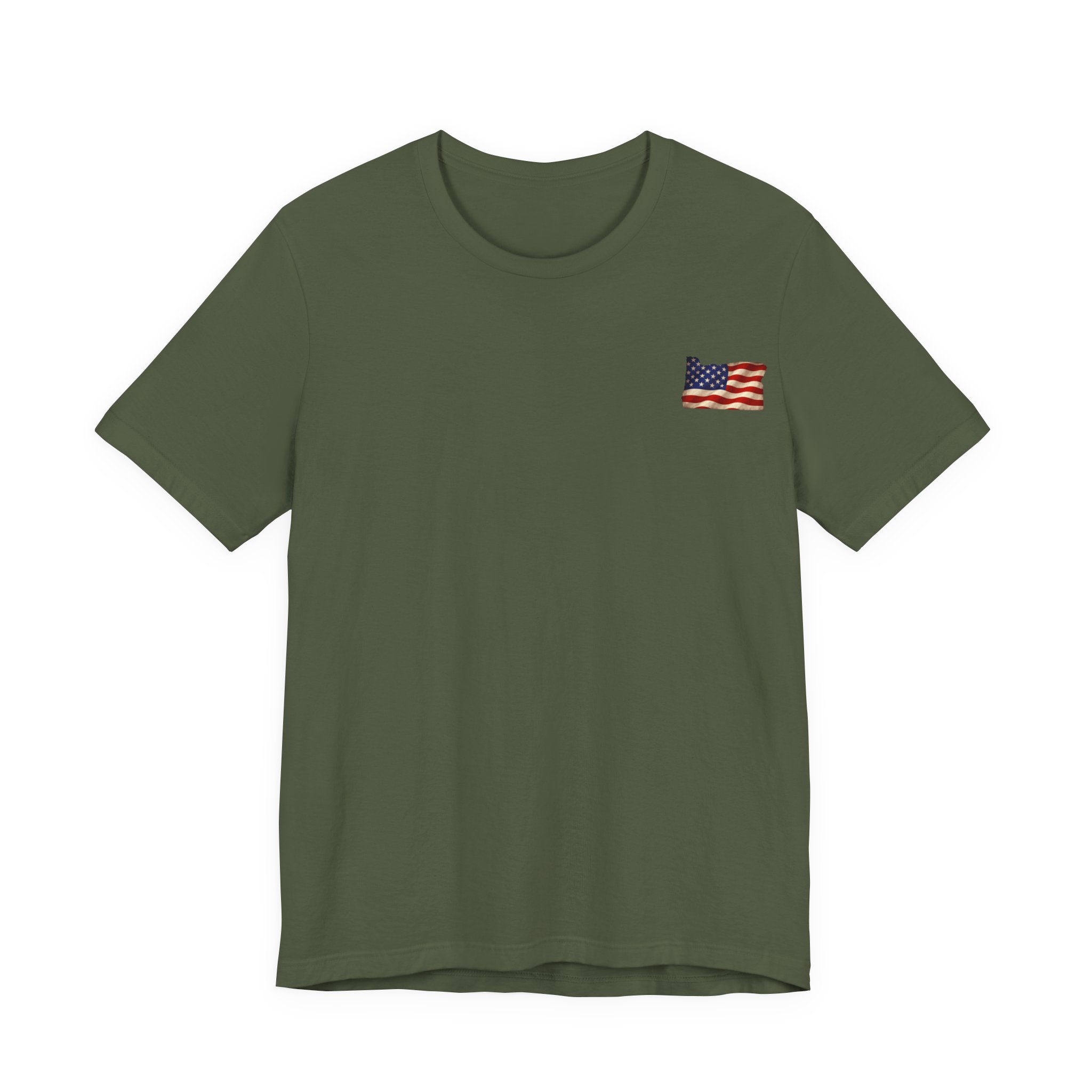 Oregon Veteran T-Shirt — American Flag Map Military Tribute Tee - Image 46