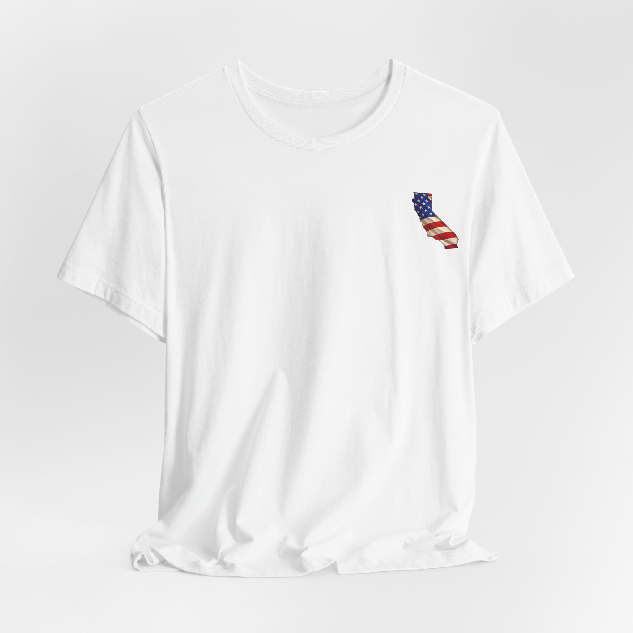 California Veteran T-Shirt — American Flag Map Military Tribute Tee - Image 18