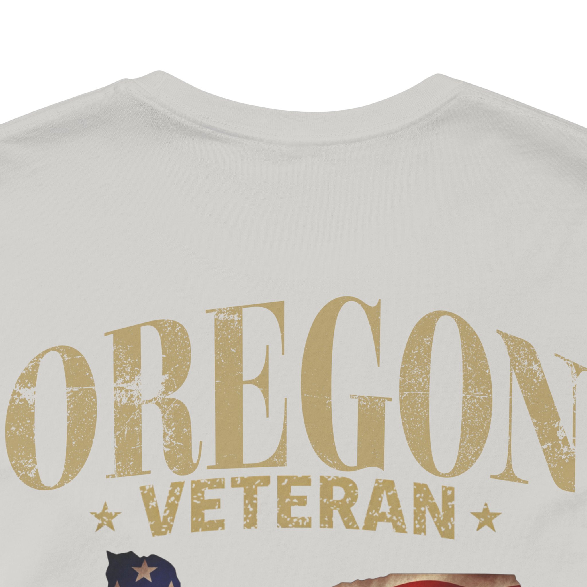 Oregon Veteran T-Shirt — American Flag Map Military Tribute Tee - Image 38