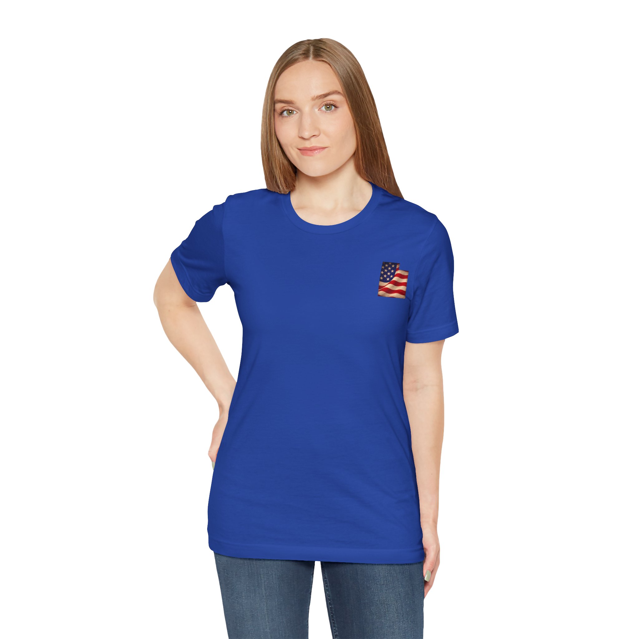 Utah Veteran T-Shirt — American Flag Map Military Tribute Tee - Image 14