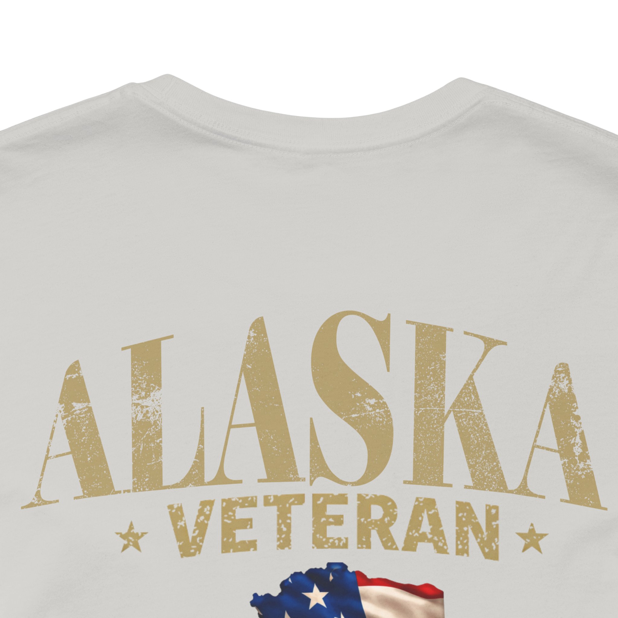 Alaska Veteran T-Shirt — American Flag Alaska Map Military Tribute Tee - Image 14