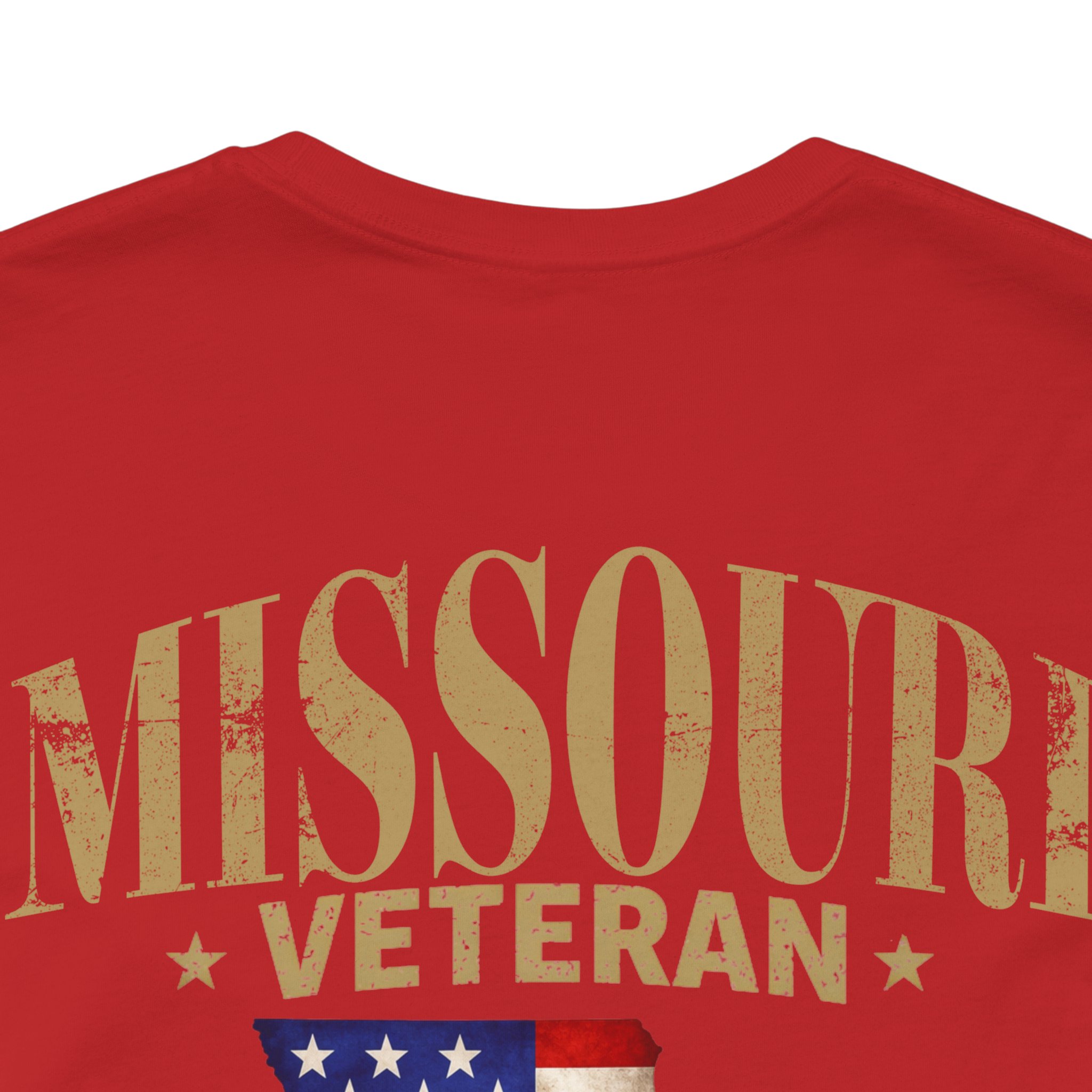 Missouri Veteran T-Shirt — American Flag Map Military Tribute Tee - Image 49