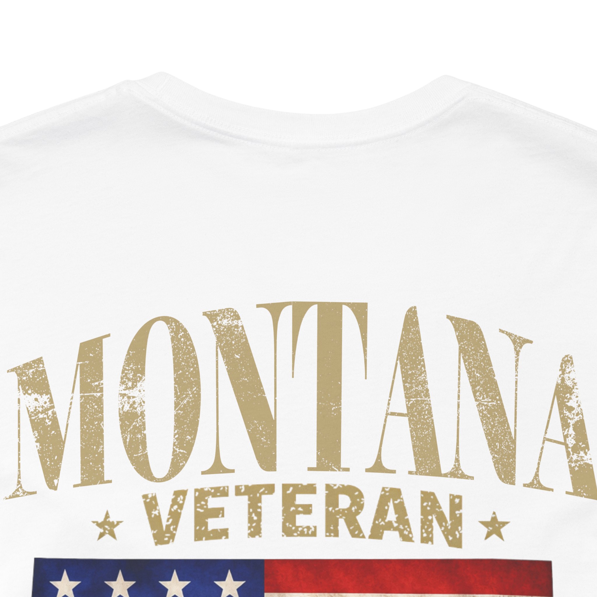Montana Veteran T-Shirt — American Flag Alaska Map Military Tribute Tee - Image 34