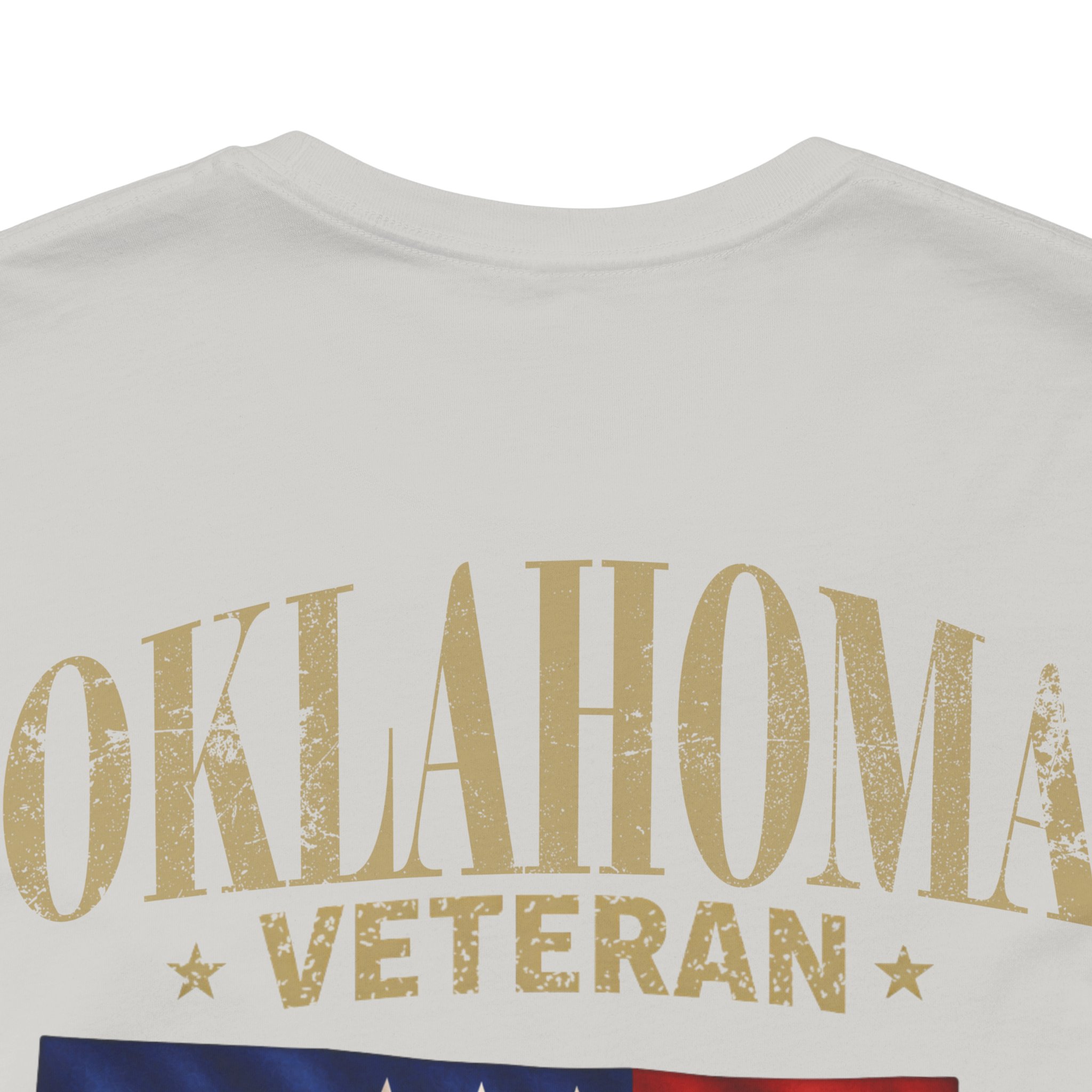 Oklahoma Veteran T-Shirt — American Flag Map Military Tribute Tee - Image 38