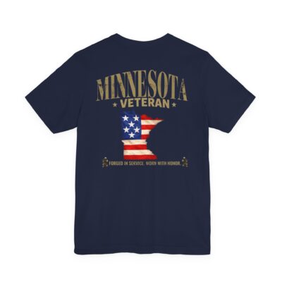 Minnesota Veteran T-Shirt — American Flag Alaska Map Military Tribute Tee