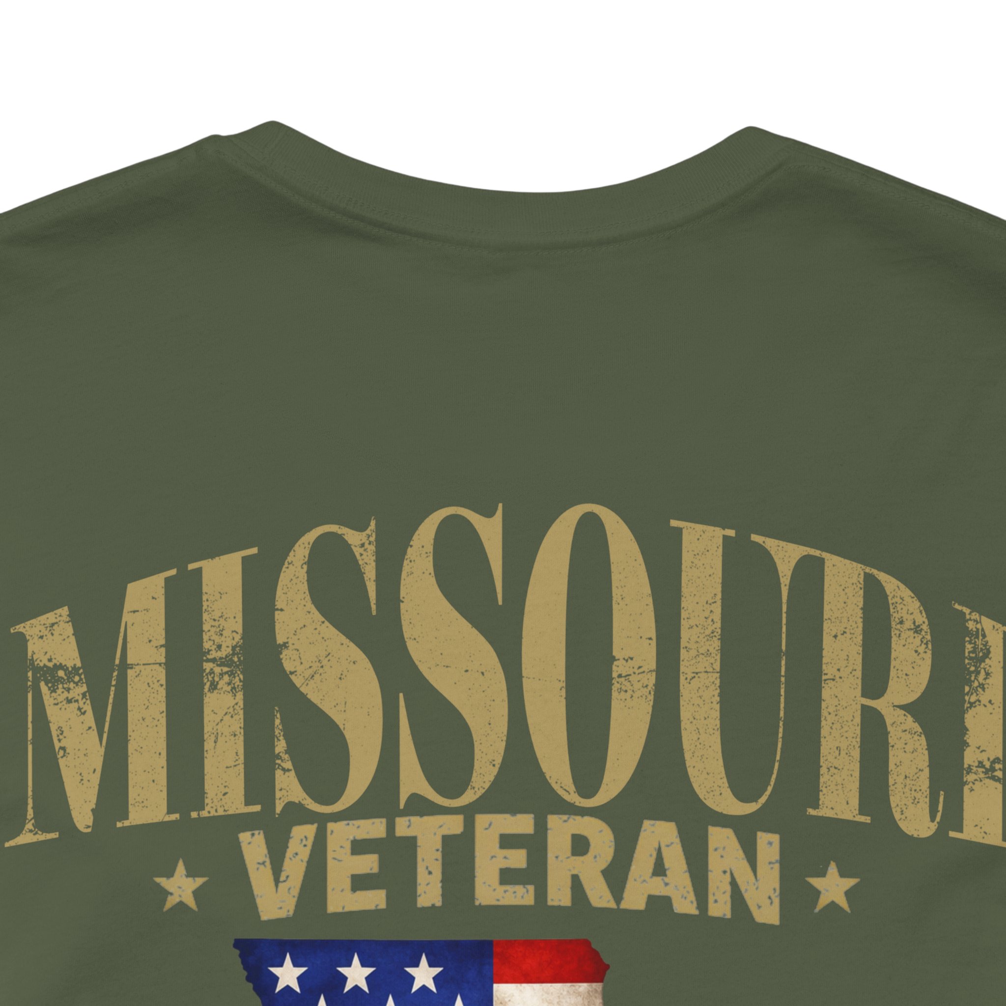 Missouri Veteran T-Shirt — American Flag Map Military Tribute Tee - Image 39