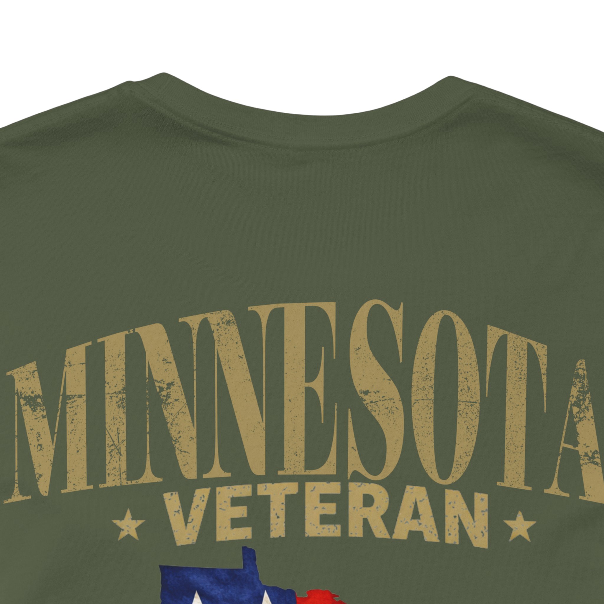 Minnesota Veteran T-Shirt — American Flag Alaska Map Military Tribute Tee - Image 38