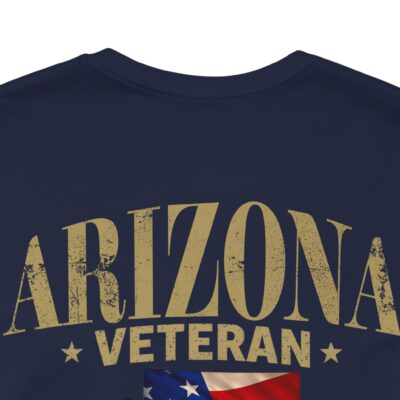 Arizona Veteran T-Shirt — American Flag Map Military Tribute Tee
