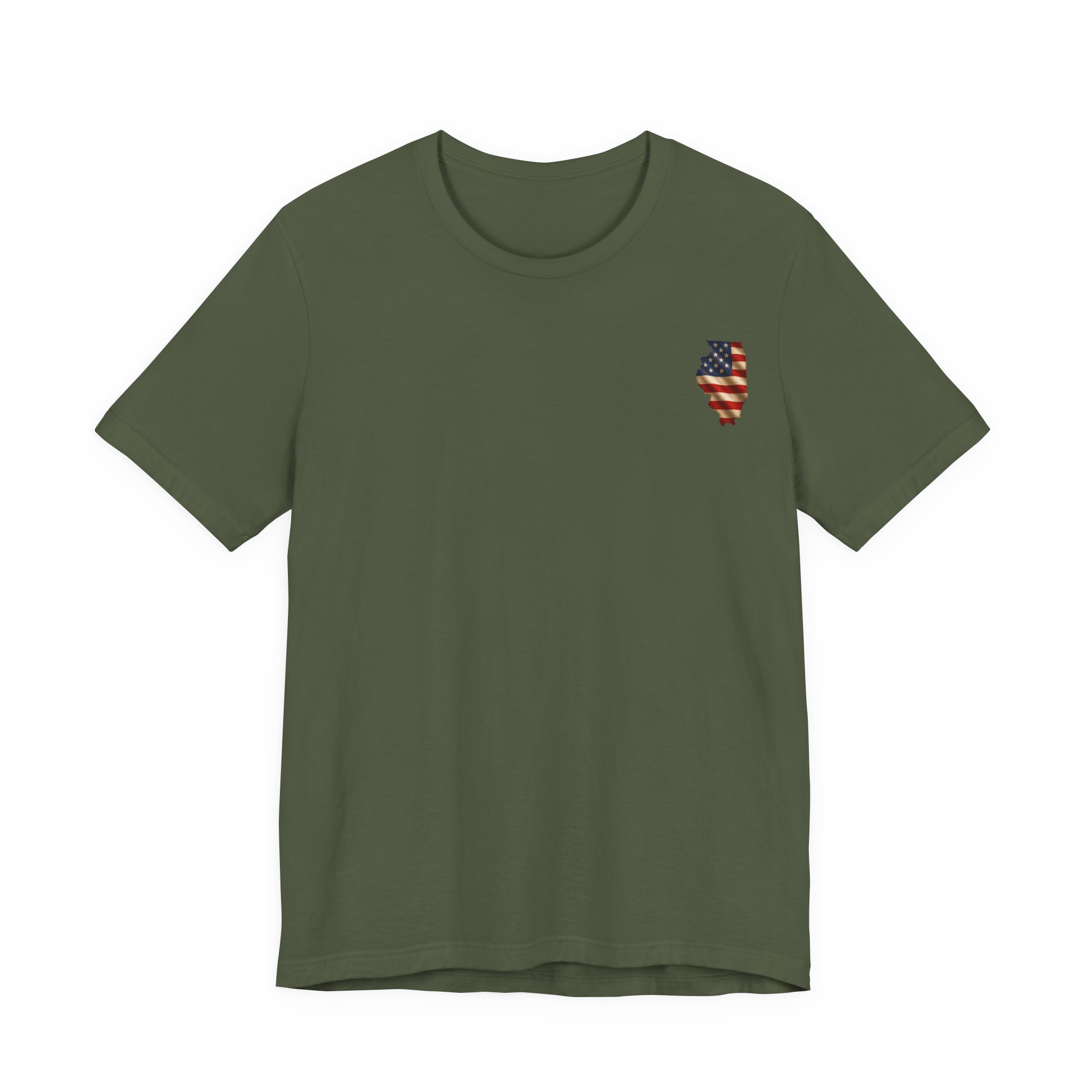 Illinois Veteran T-Shirt — American Flag Alaska Map Military Tribute Tee - Image 31