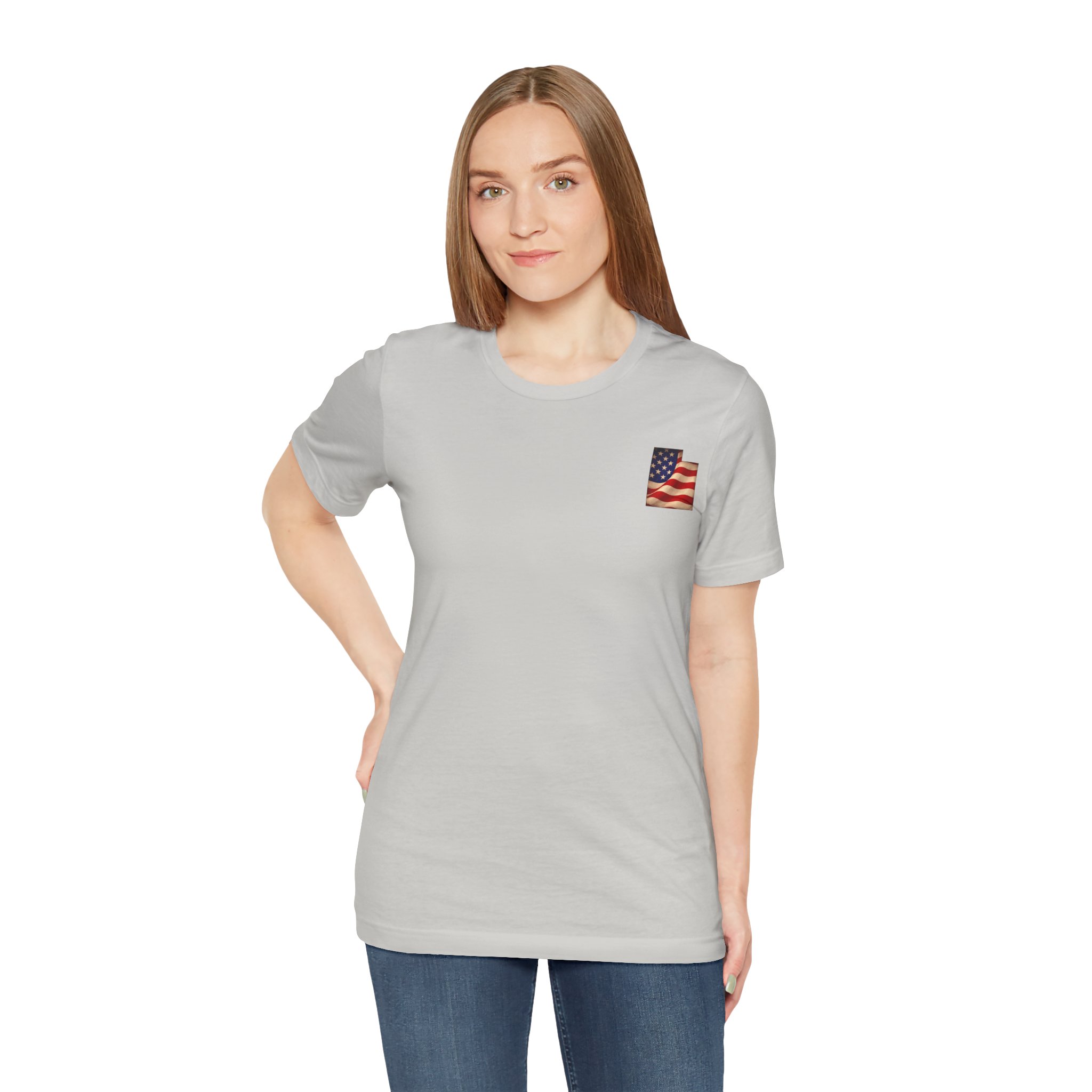 Utah Veteran T-Shirt — American Flag Map Military Tribute Tee - Image 44