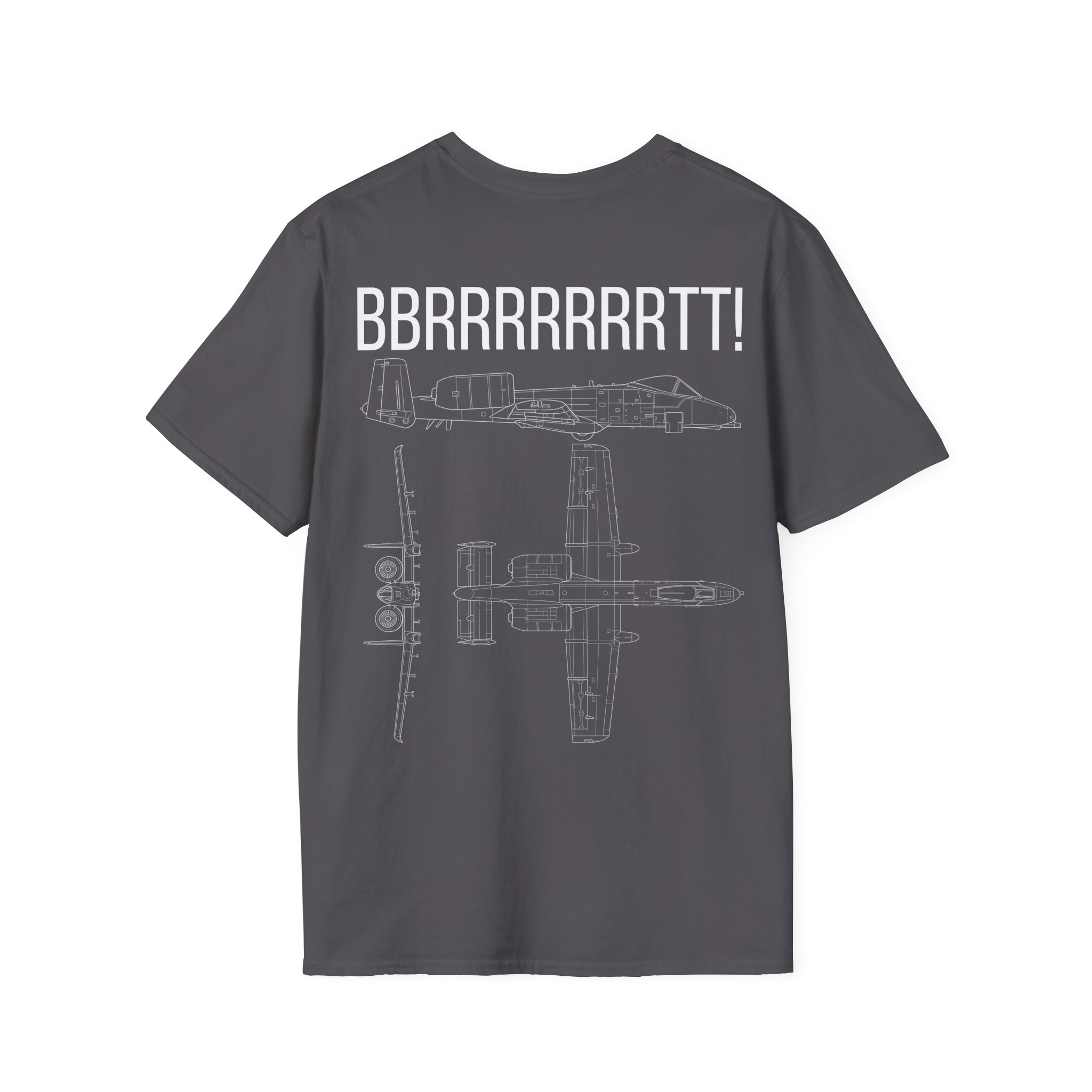 A-10 Warthog T-Shirt — "BBRRRRRRRTT!" Gunfire Sound Military Aircraft Tee - Image 18