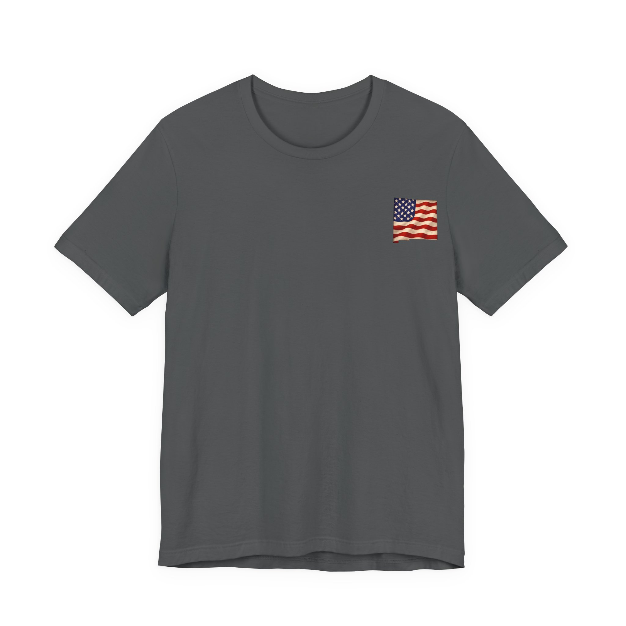 New Mexico Veteran T-Shirt — American Flag Map Military Tribute Tee - Image 33
