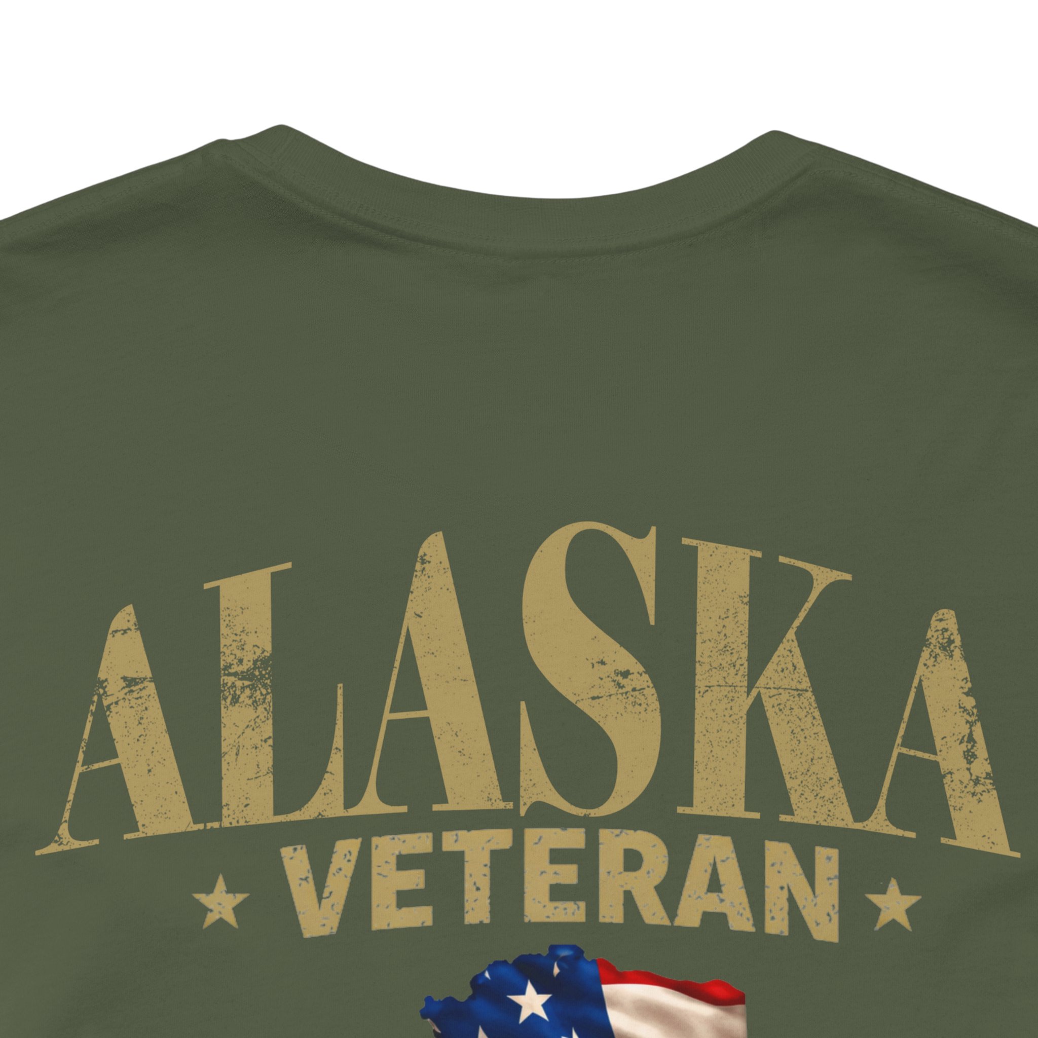 Alaska Veteran T-Shirt — American Flag Alaska Map Military Tribute Tee - Image 29