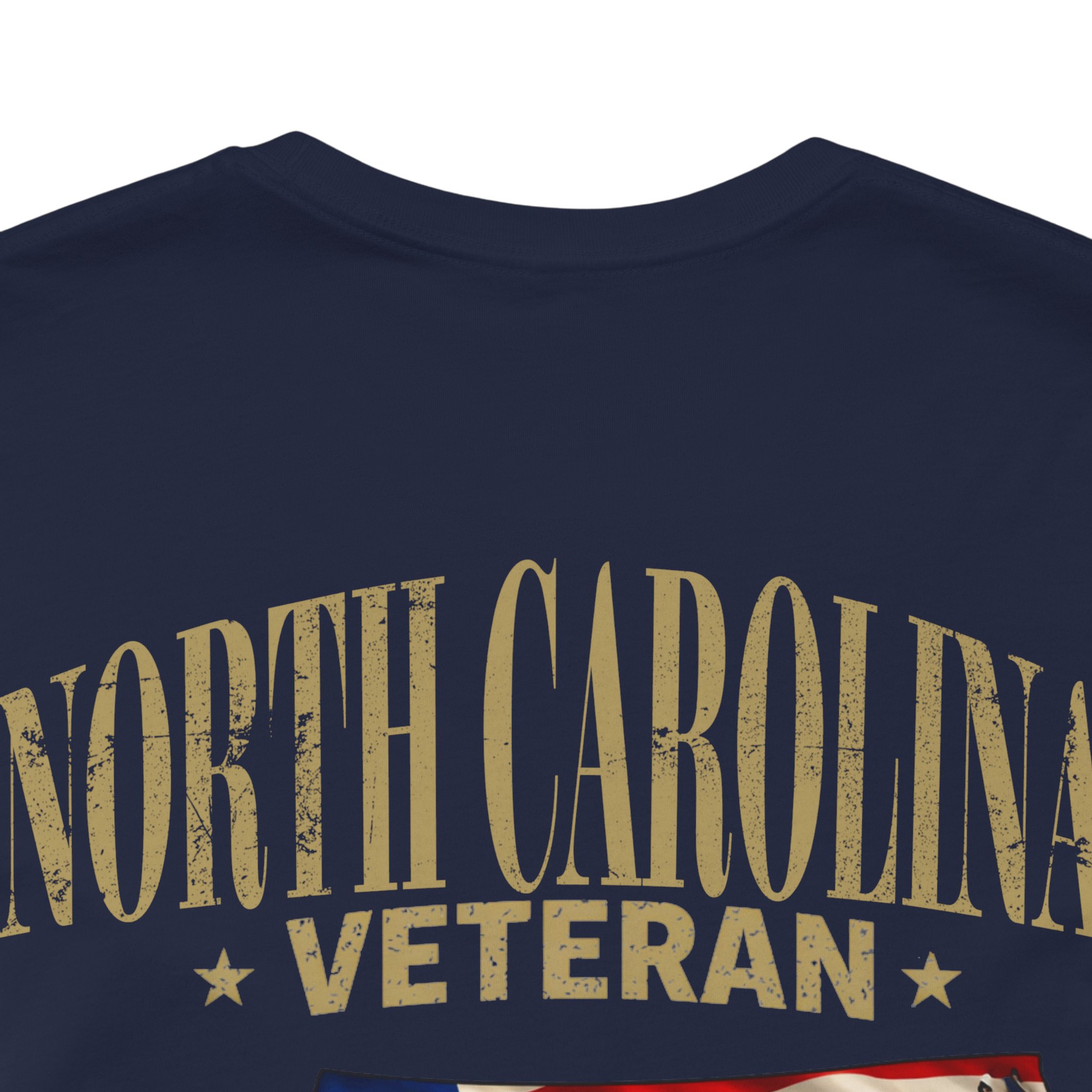 North Carolina Veteran T-Shirt — American Flag Map Military Tribute Tee - Image 39