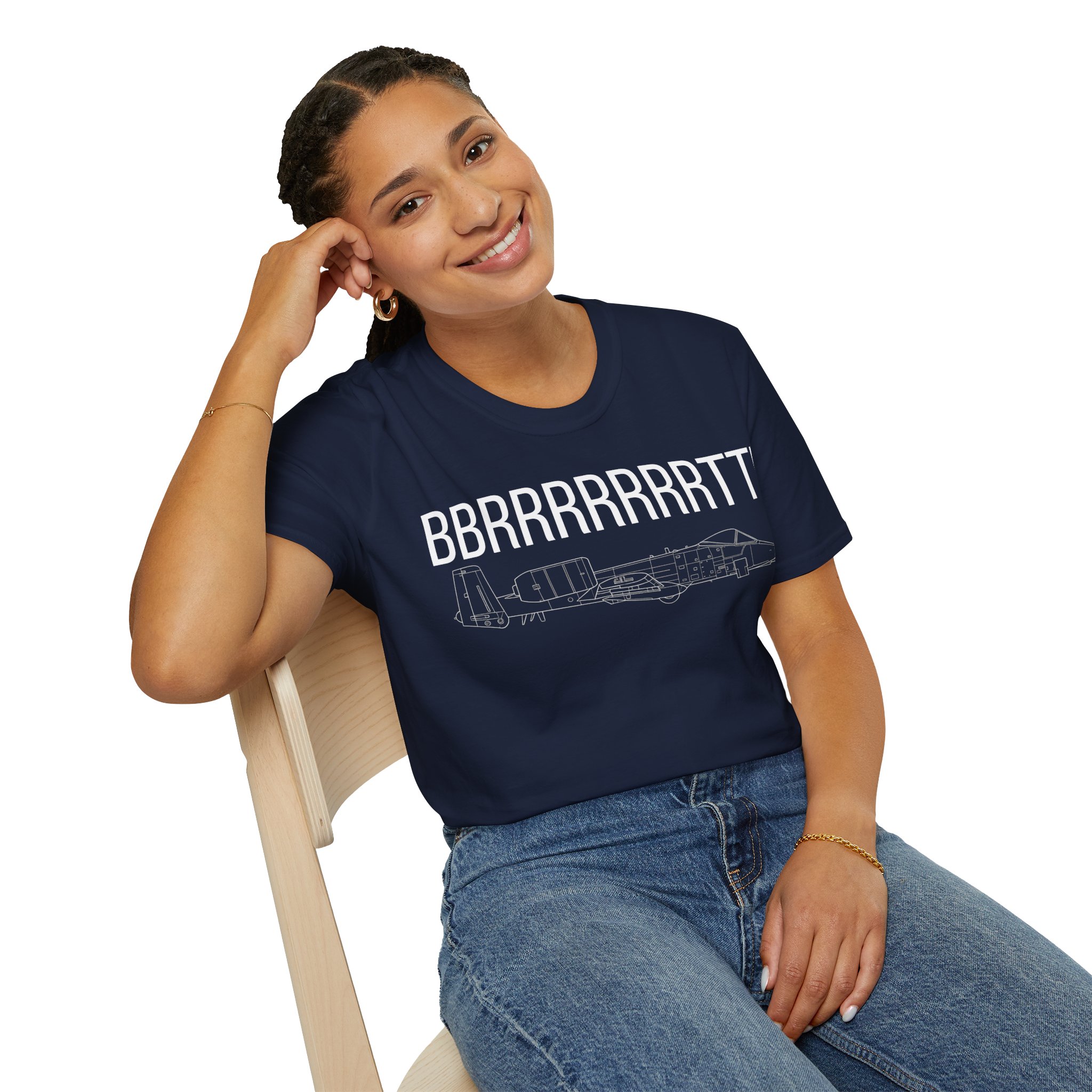 A-10 Warthog T-Shirt — "BBRRRRRRRTT!" Gunfire Sound Military Aircraft Tee - Image 27